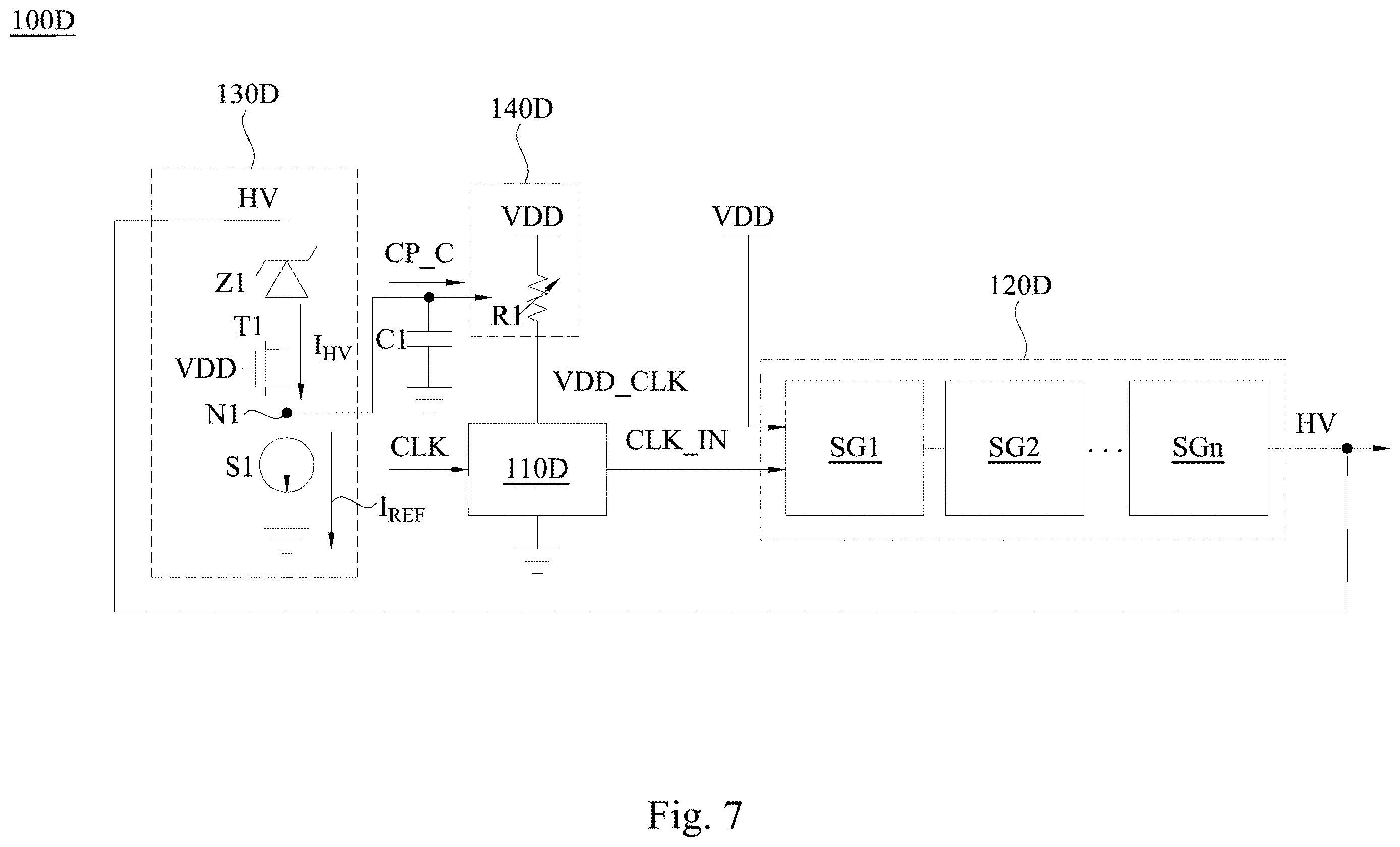 Patent US12614981 Figure 8 – Power supply circuit and dynamic voltage adjustment method