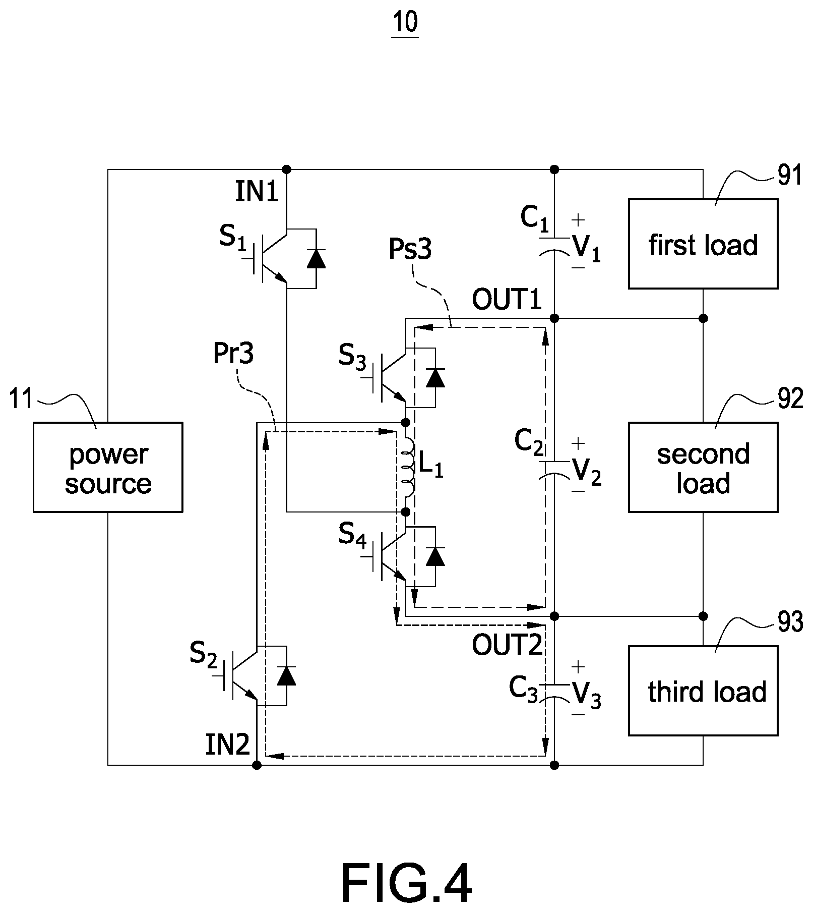 Patent US12614983 Figure 4 – Power converter and power conversion method capable of balancing energy and hybrid power supply