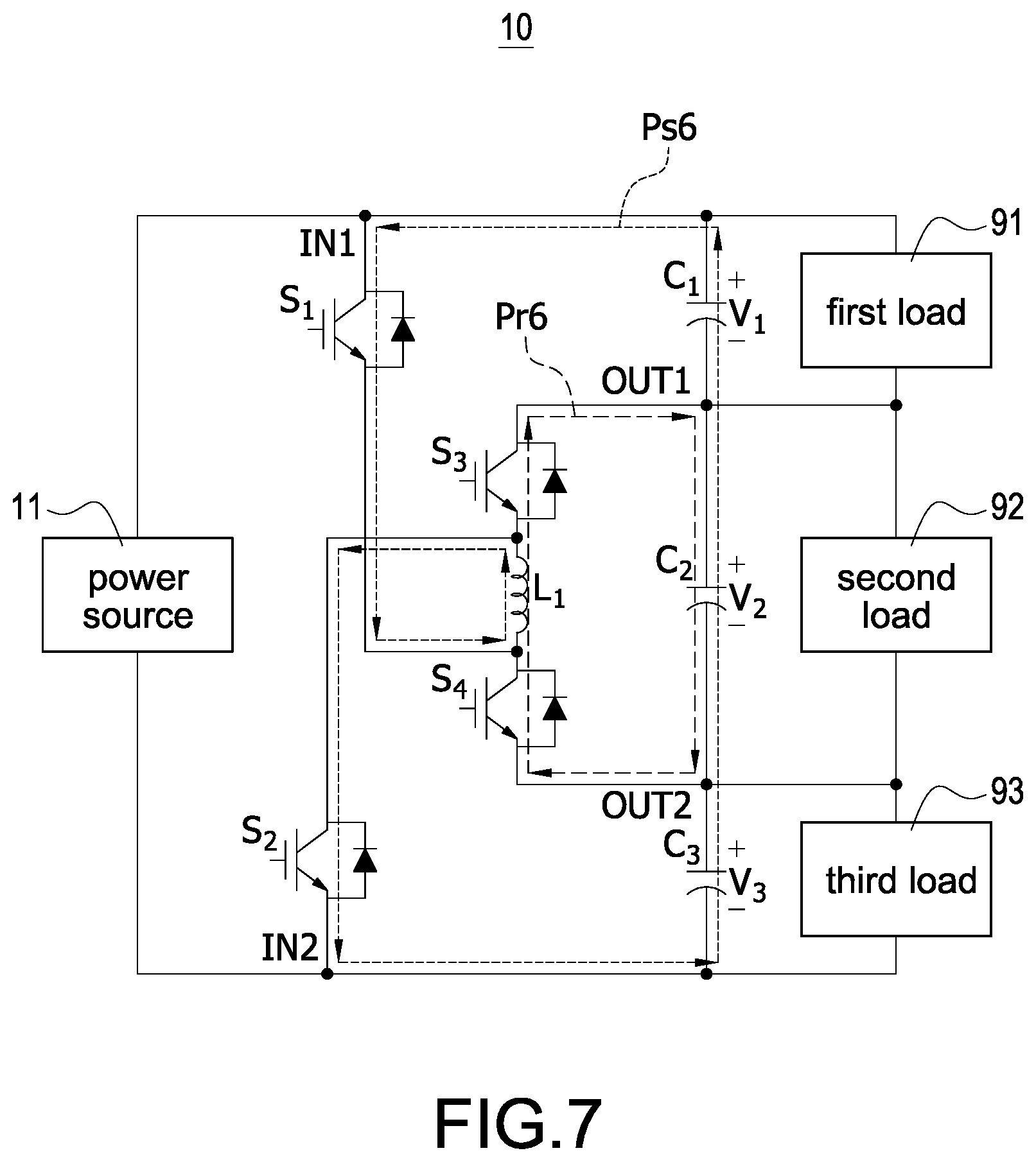Patent US12614983 Figure 7 – Power converter and power conversion method capable of balancing energy and hybrid power supply