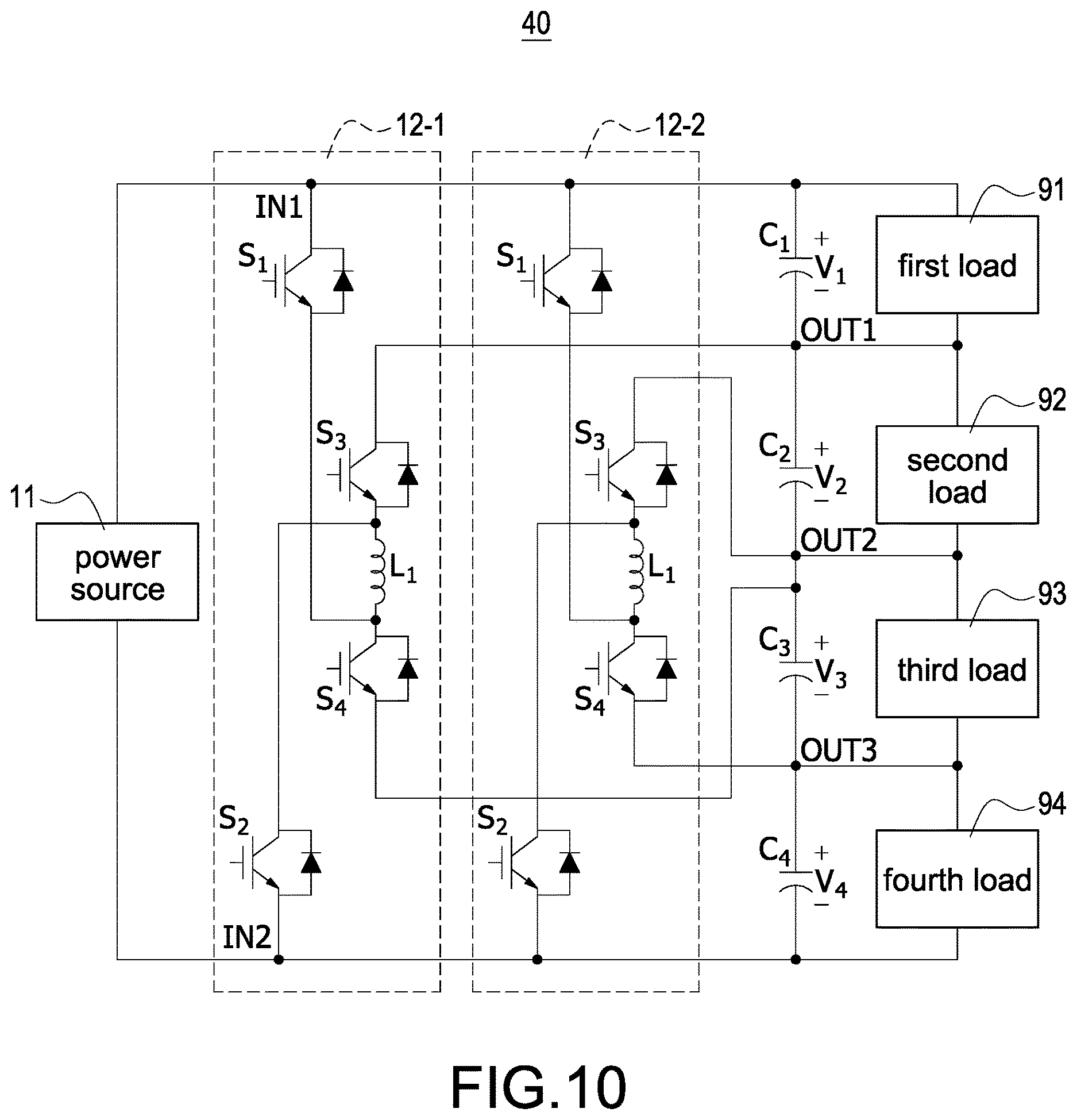 Patent US12614983 Figure 10 – Power converter and power conversion method capable of balancing energy and hybrid power supply