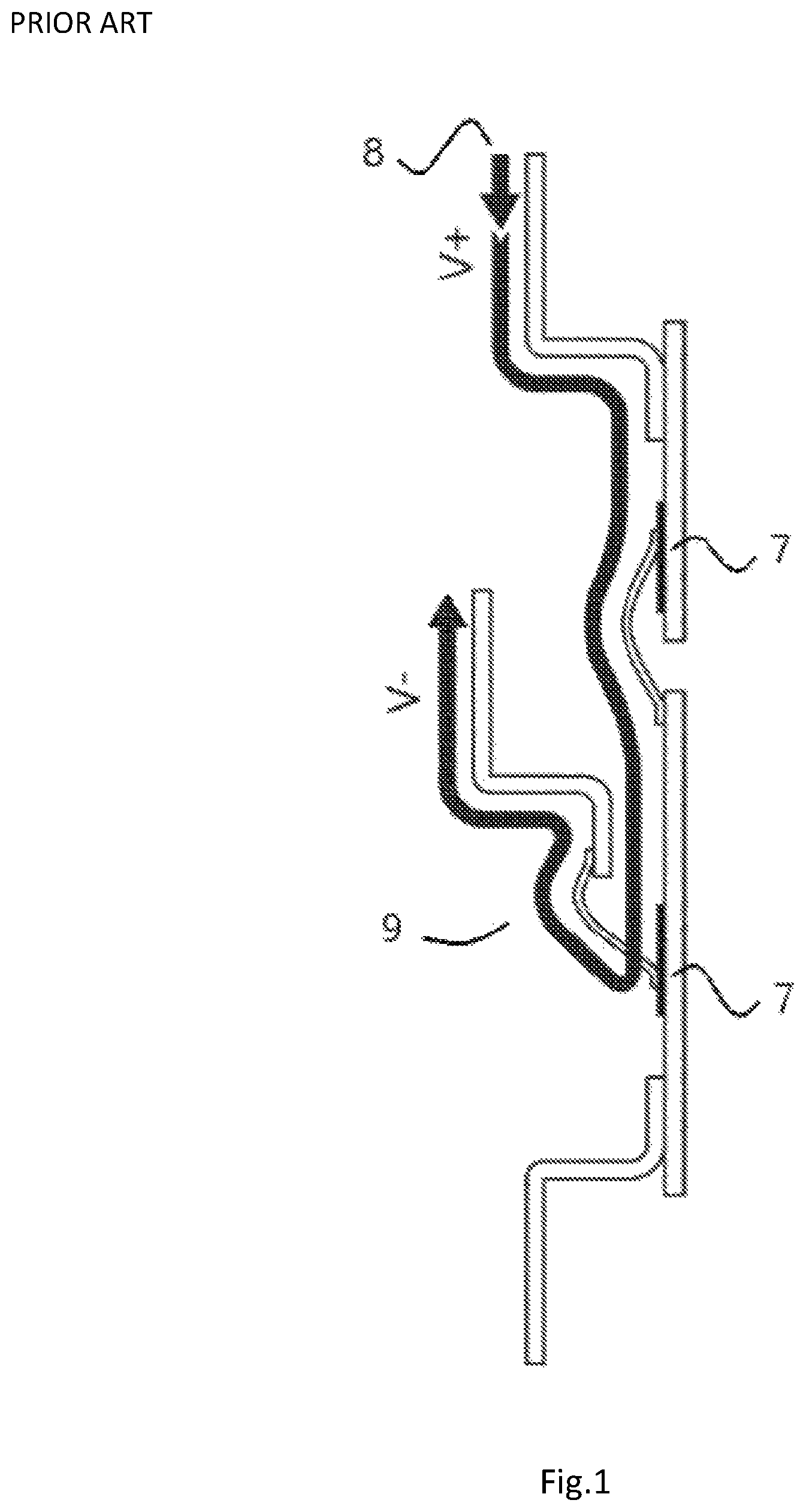 Patent US12614988 Figure 1 – Low parasitic inductance power module featuring staggered, interleaving conductive members