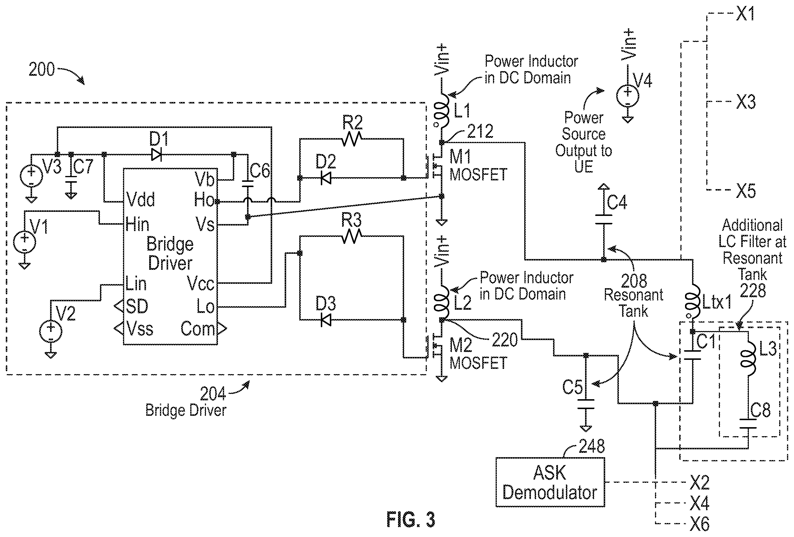 Patent US12614991 Figure 3 – Bridge inverters for wireless charging