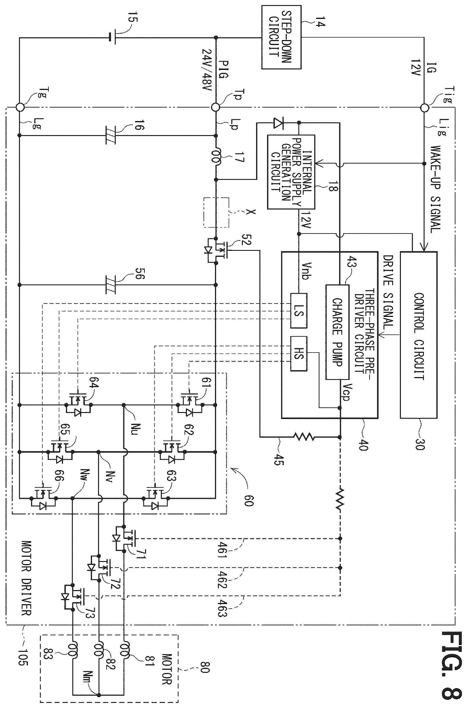 Patent US12614993 Figure 8 – Load driver