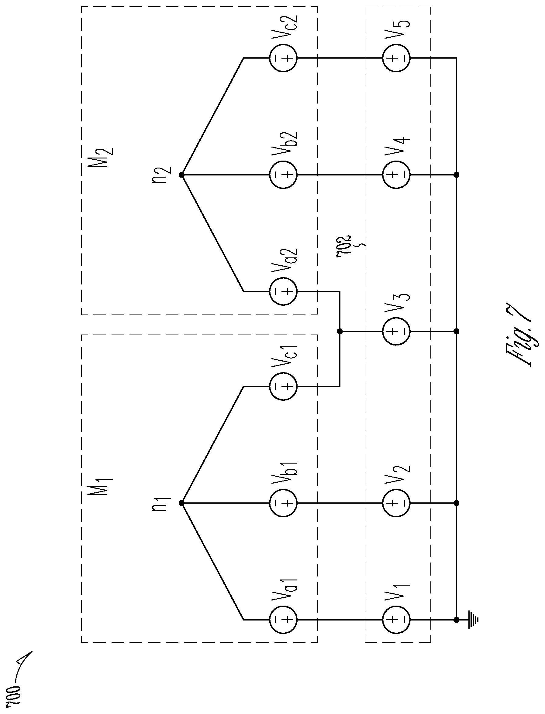 Patent US12614995 Figure 7 – Shared-leg voltage source inverter
