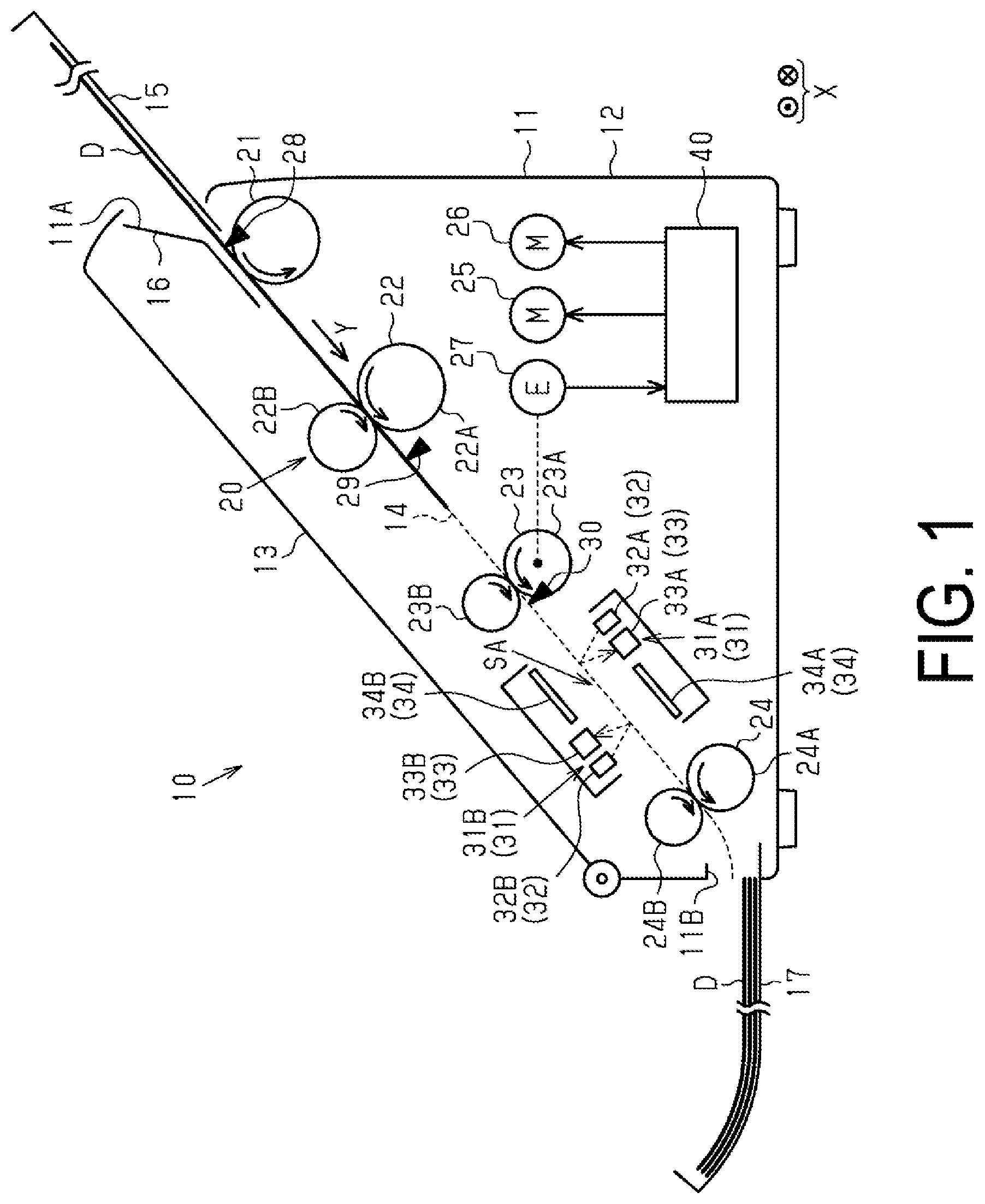 Patent US12614997 Figure 1 – Image reading device and control method for image reading device