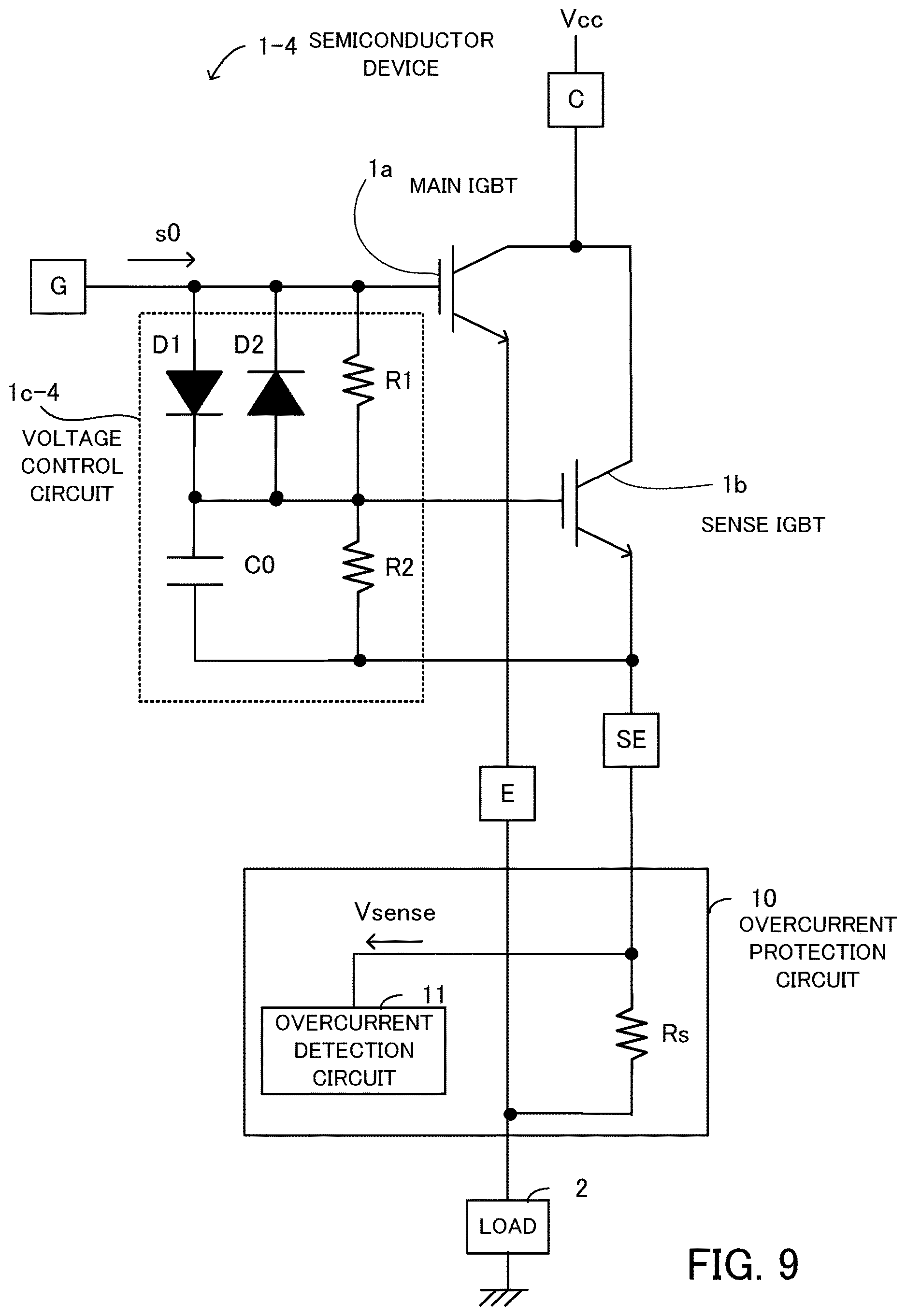 Patent US12615043 Figure 9 – Semiconductor device and overcurrent protection device