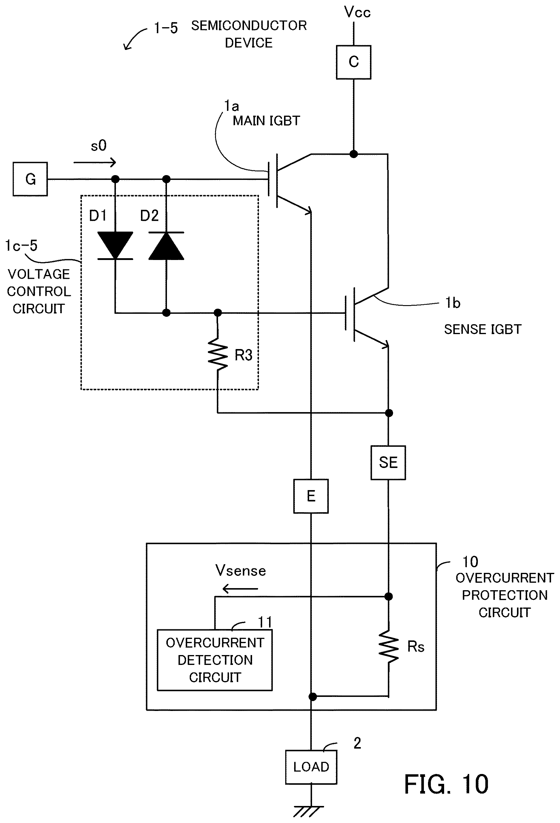 Patent US12615043 Figure 10 – Semiconductor device and overcurrent protection device