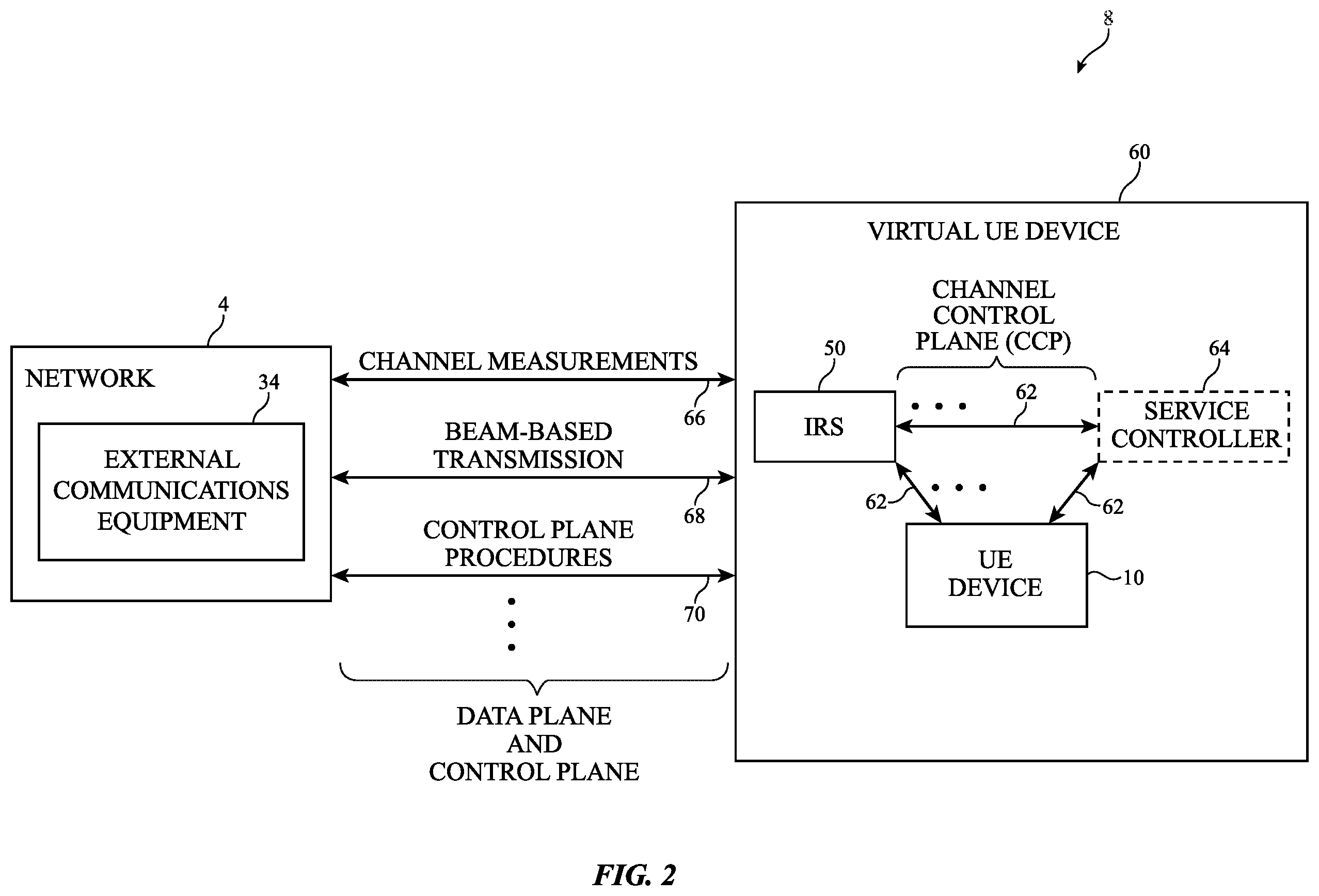 Patent US12615075 Figure 2 – Network-independent intelligent reflecting surface