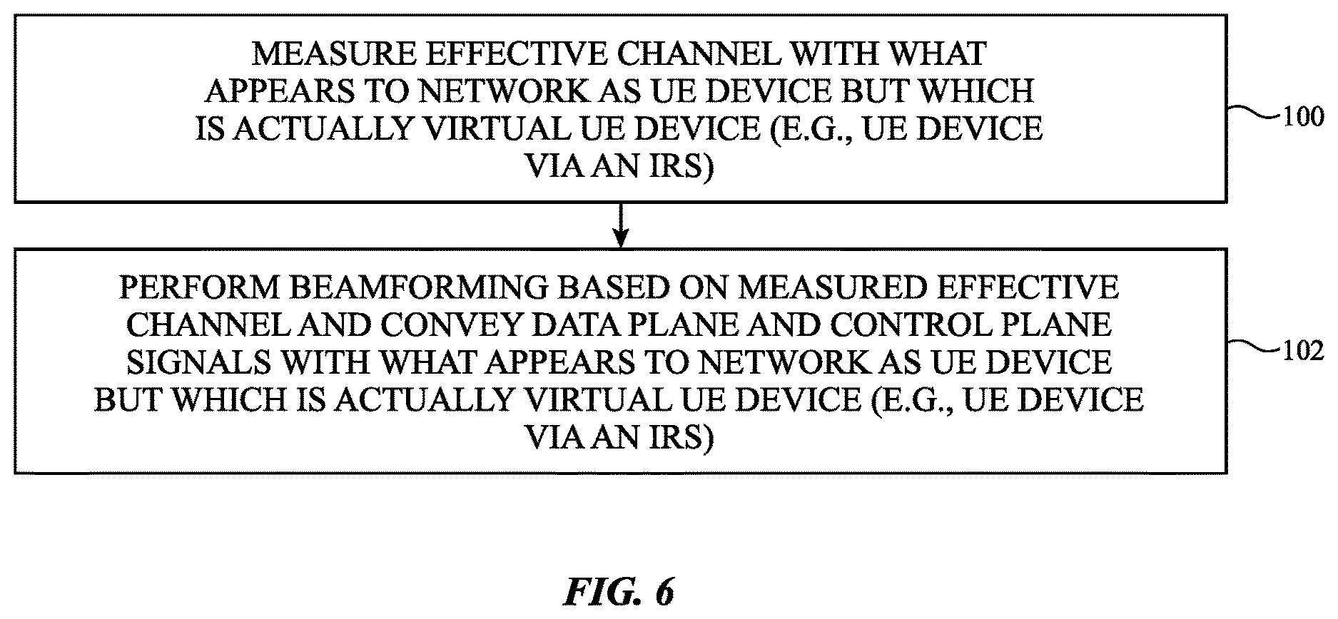 Patent US12615075 Figure 6 – Network-independent intelligent reflecting surface