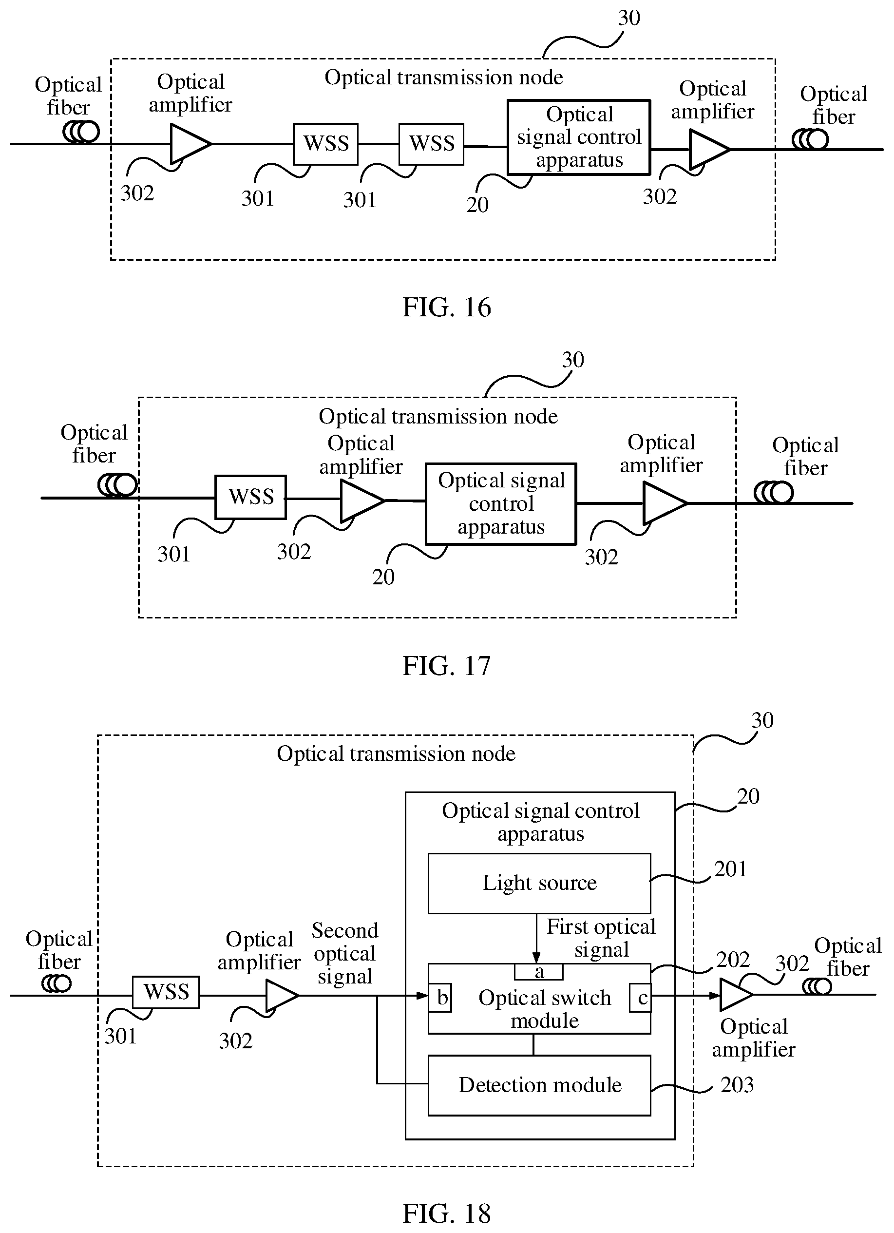 Patent US12615085 Figure 8 – Optical signal control method and apparatus, optical transmission node, and optical transmission system