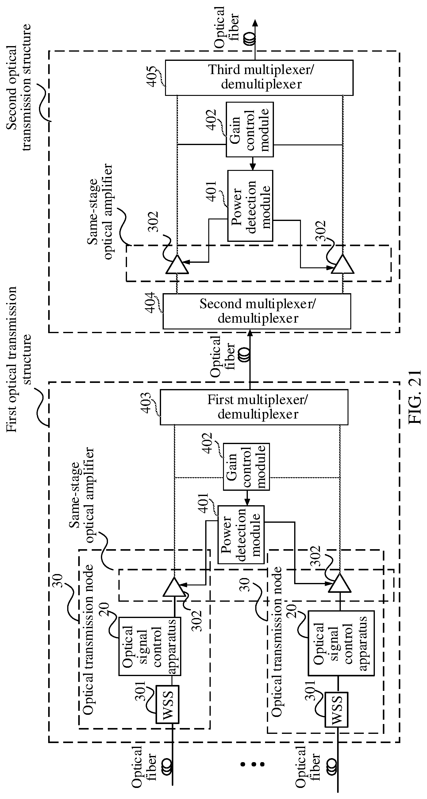 Patent US12615085 Figure 10 – Optical signal control method and apparatus, optical transmission node, and optical transmission system