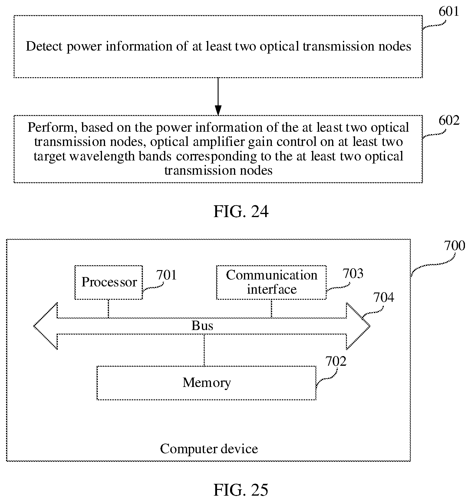 Patent US12615085 Figure 12 – Optical signal control method and apparatus, optical transmission node, and optical transmission system