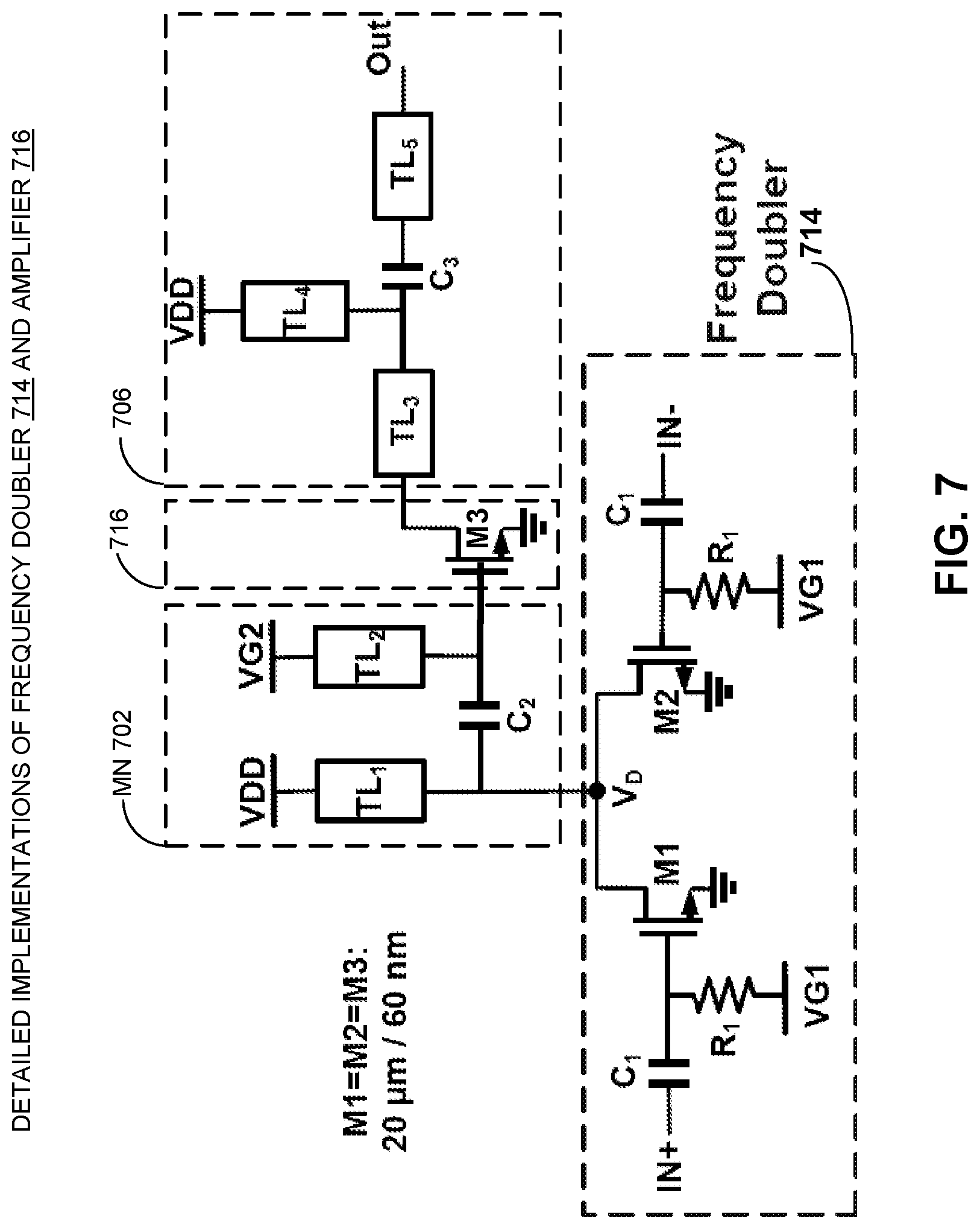 Patent US12615174 Figure 7 – Multi-gigabit per second frequency-shift keying (FSK) transceiver