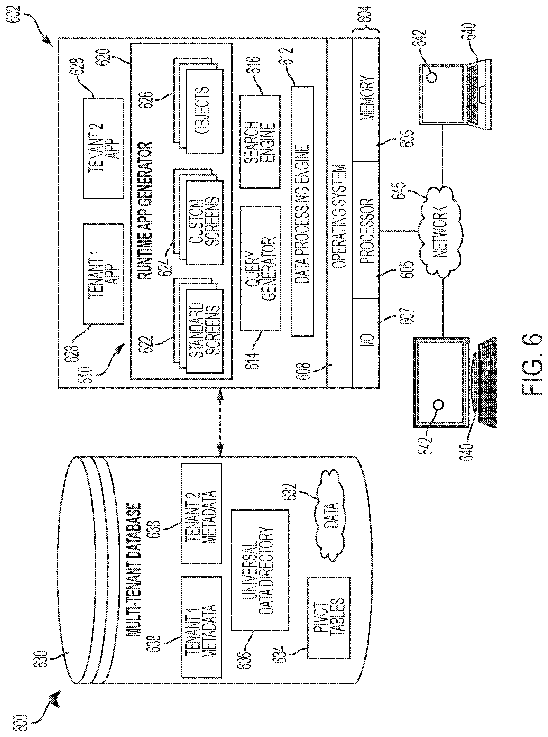 Patent US12615226 Figure 6 – Database systems and related multichannel communication methods