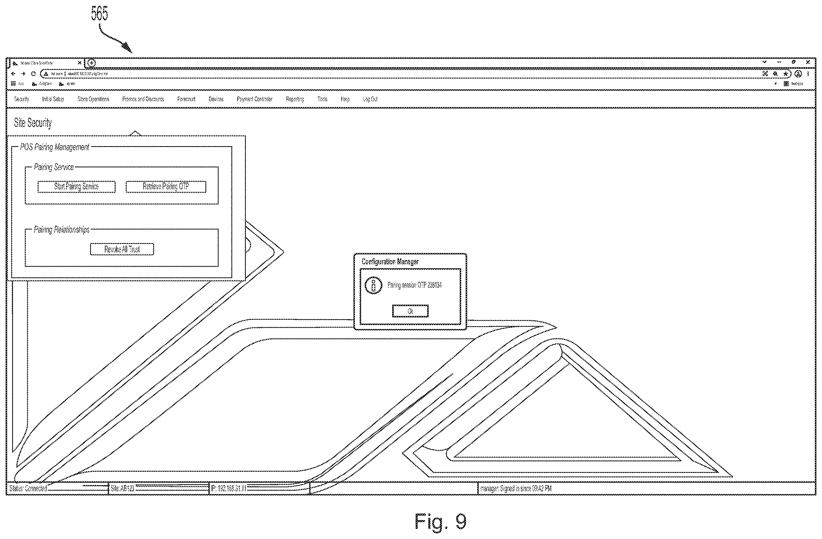 Patent US12615248 Figure 9 – Systems and methods for pairing site controller to point-of-sale devices