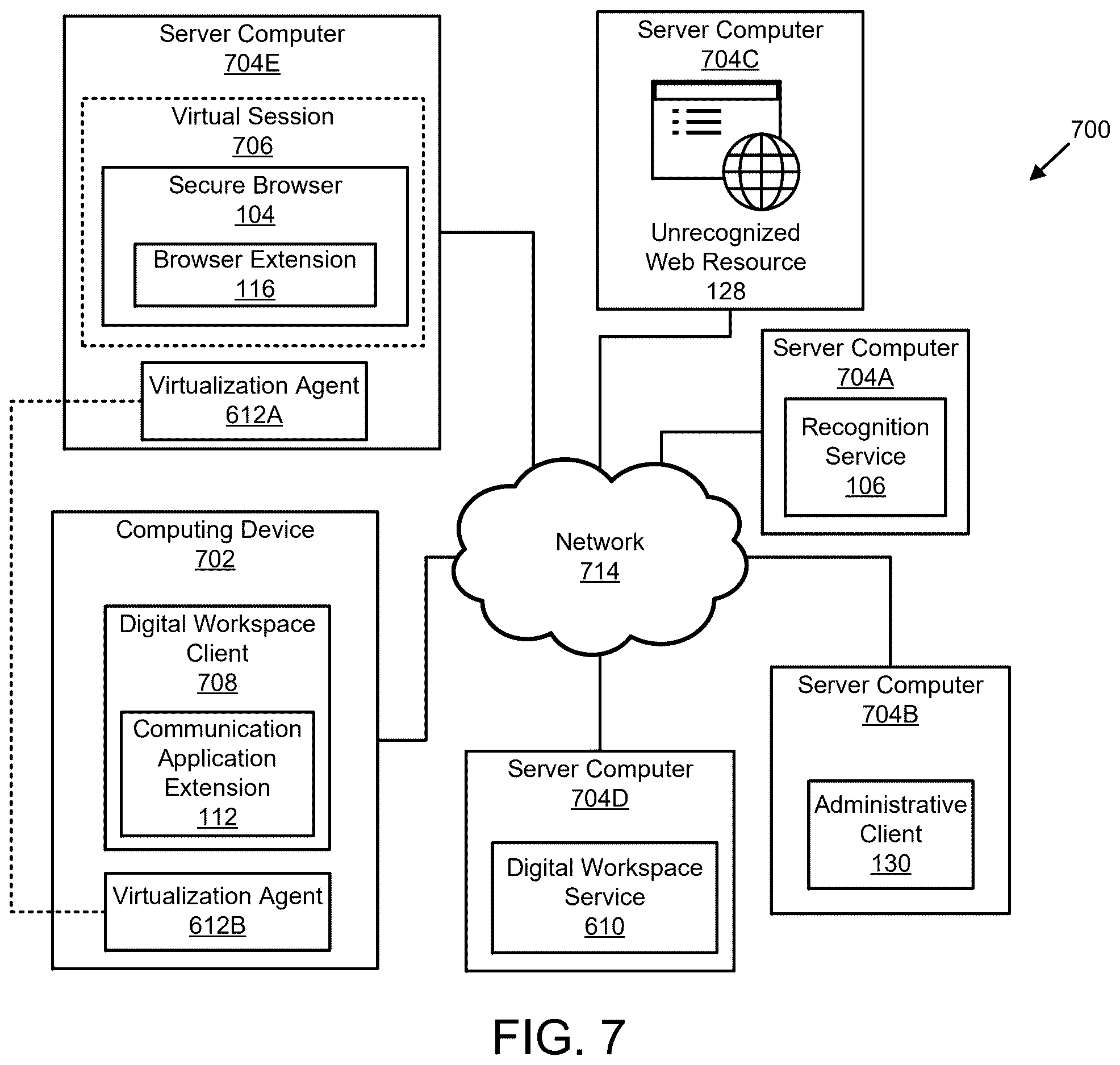 Patent US12615291 Figure 12 – Web resource recognition