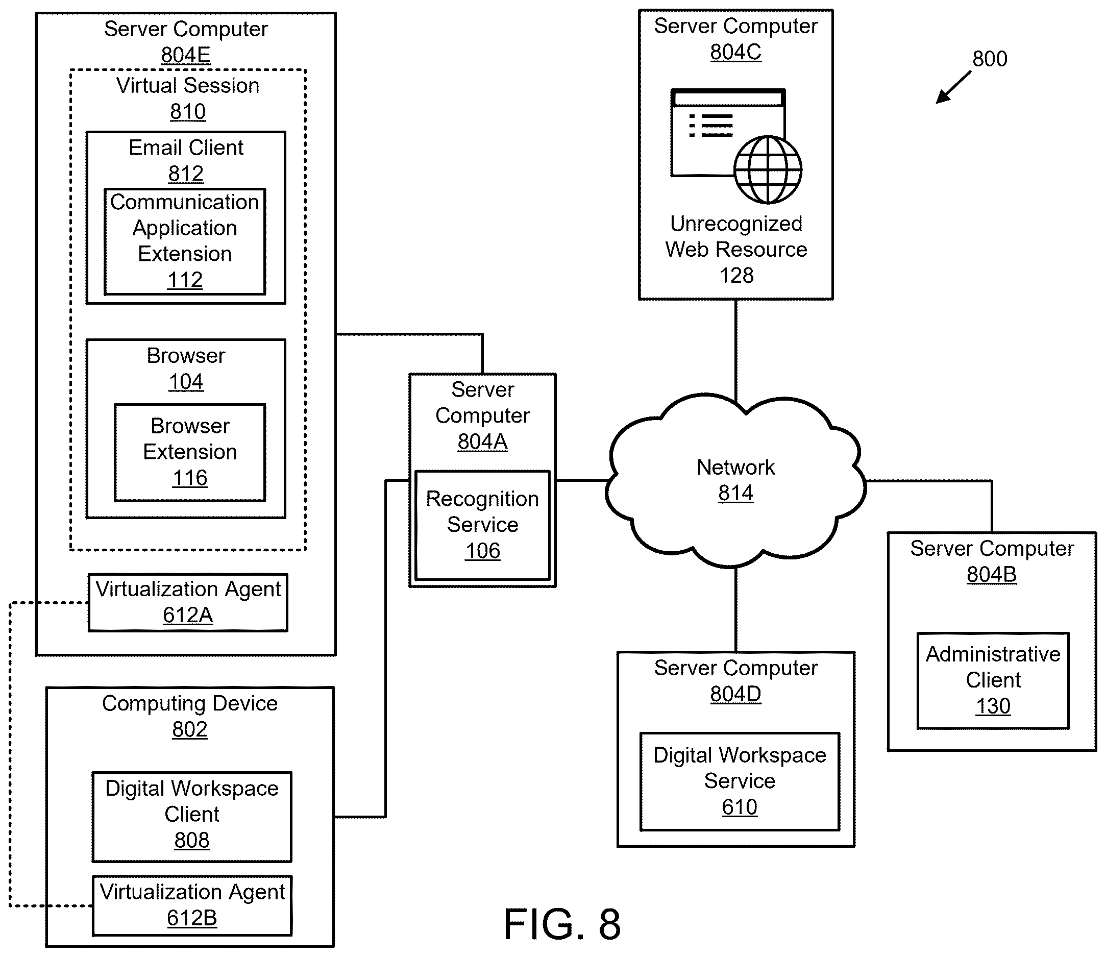 Patent US12615291 Figure 13 – Web resource recognition