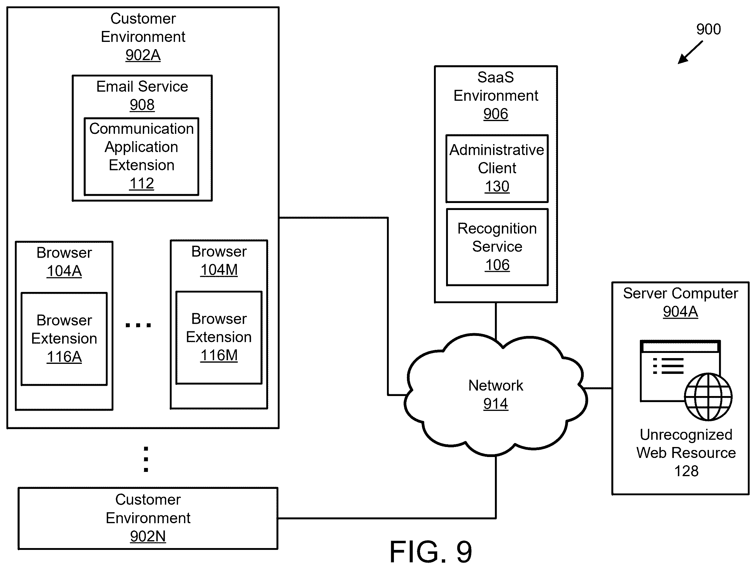 Patent US12615291 Figure 14 – Web resource recognition