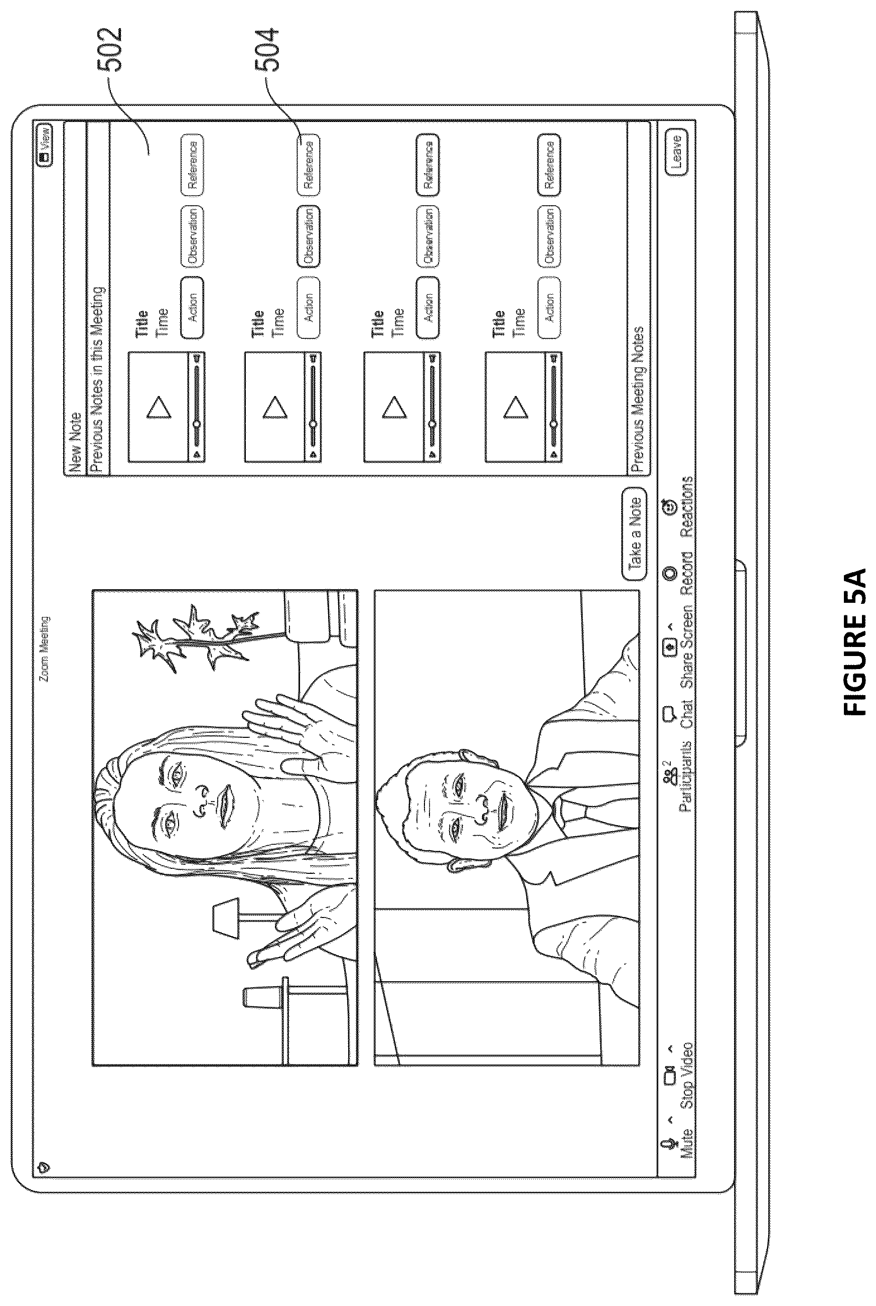 Patent US12615303 Figure 6 – Note capture via participant devices in communication sessions