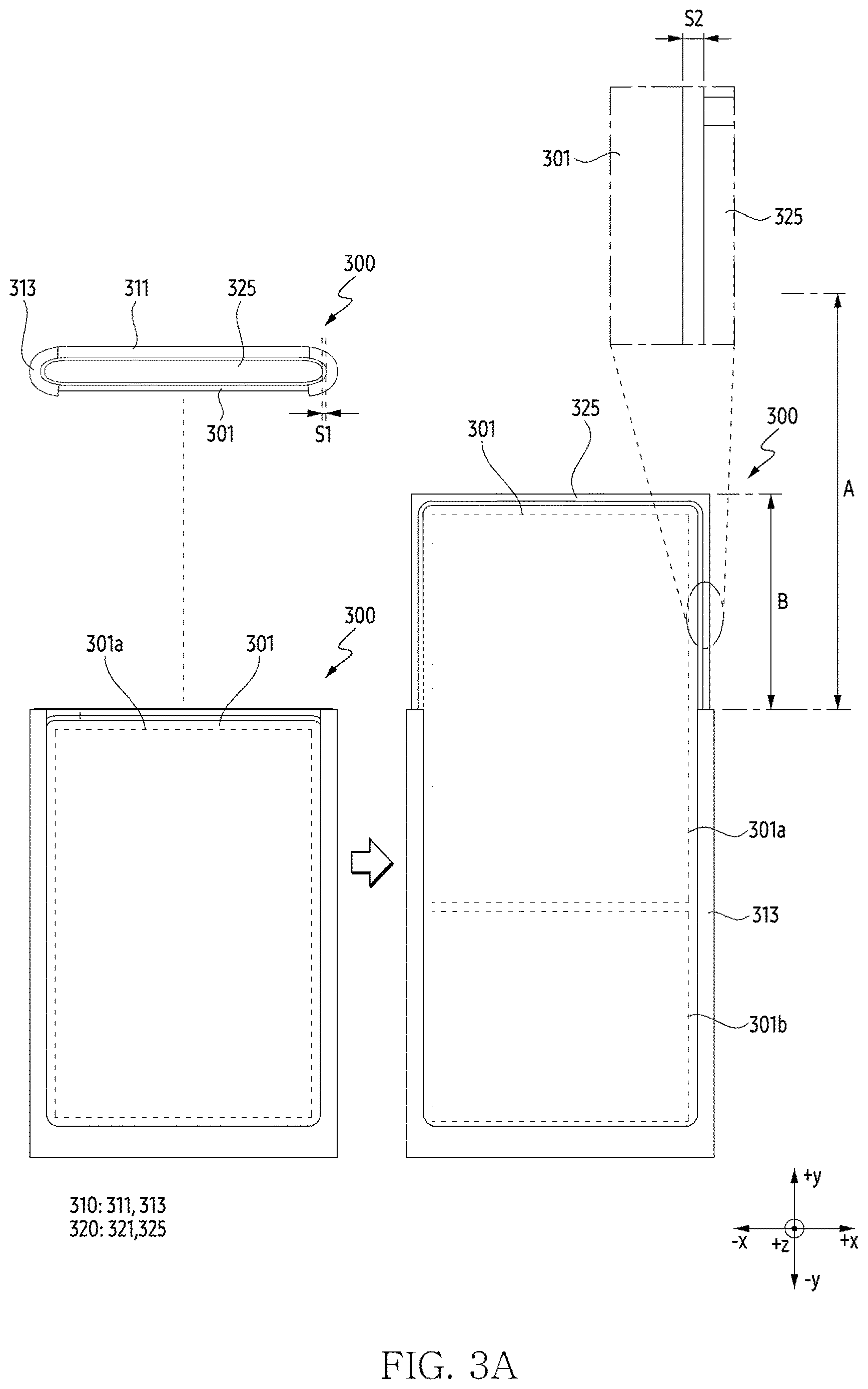 Patent US12615324 Figure 3 – Electronic device including antenna