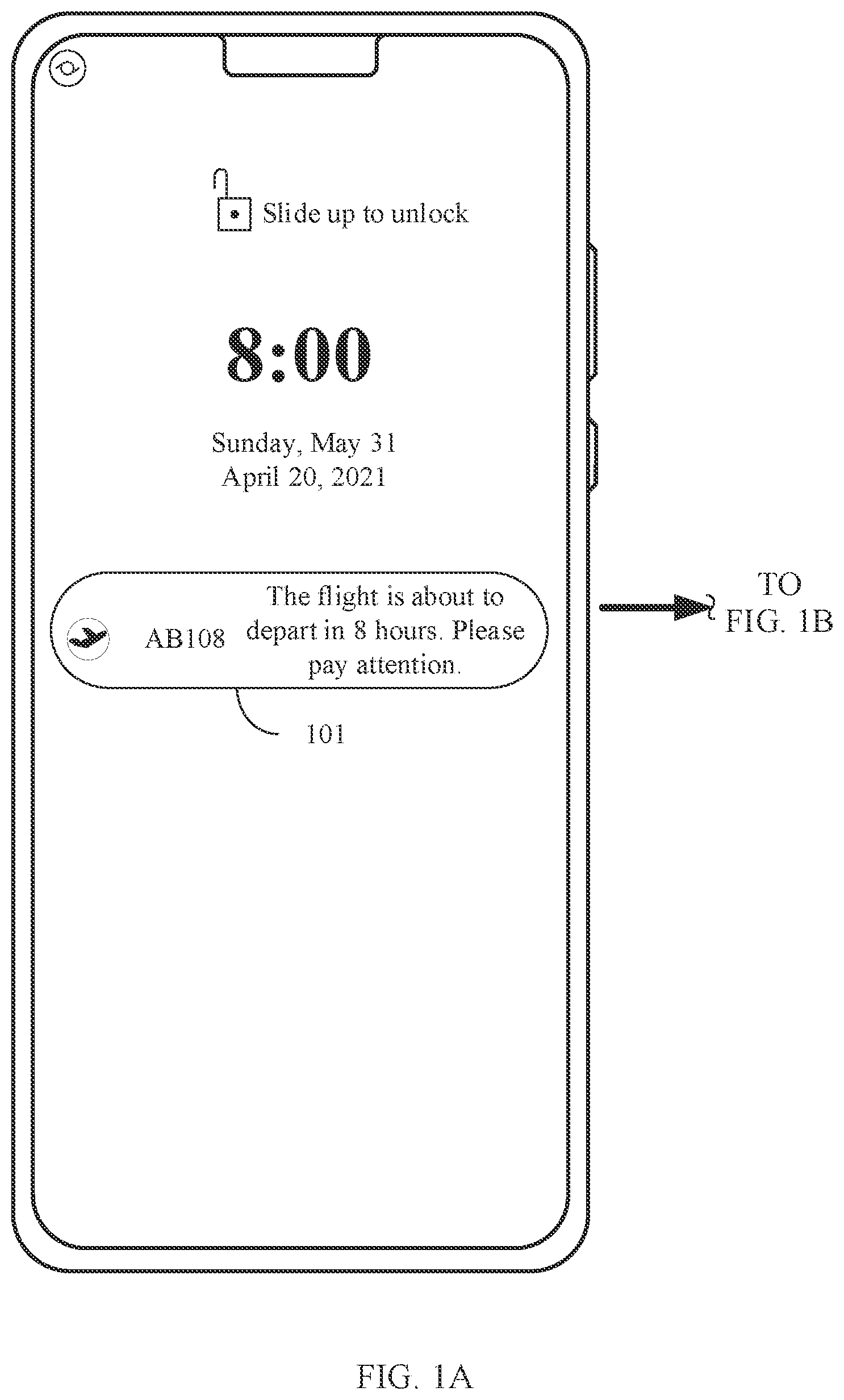 Patent US12615328 Figure 1 – Notification message display method and electronic device