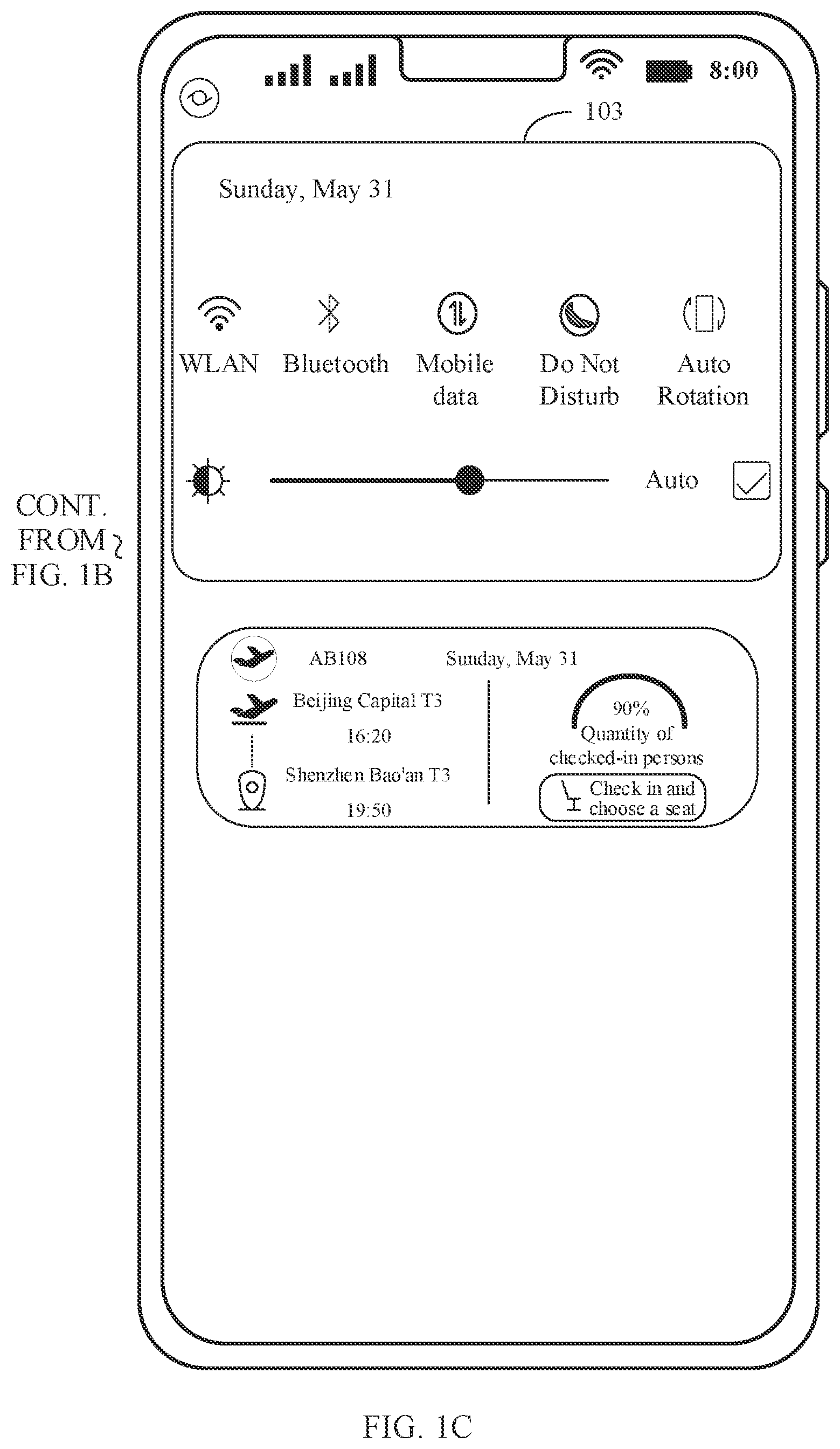 Patent US12615328 Figure 3 – Notification message display method and electronic device