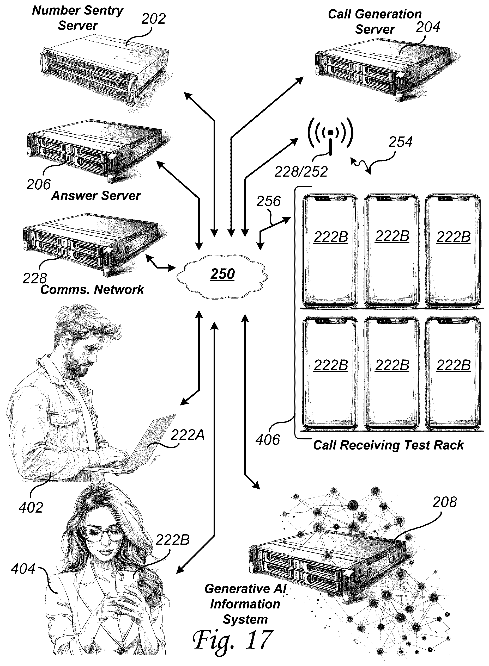 Patent US12615334 Figure 17 – Systems and methods for allocating originating calling party identifiers across telecommunications service boundaries