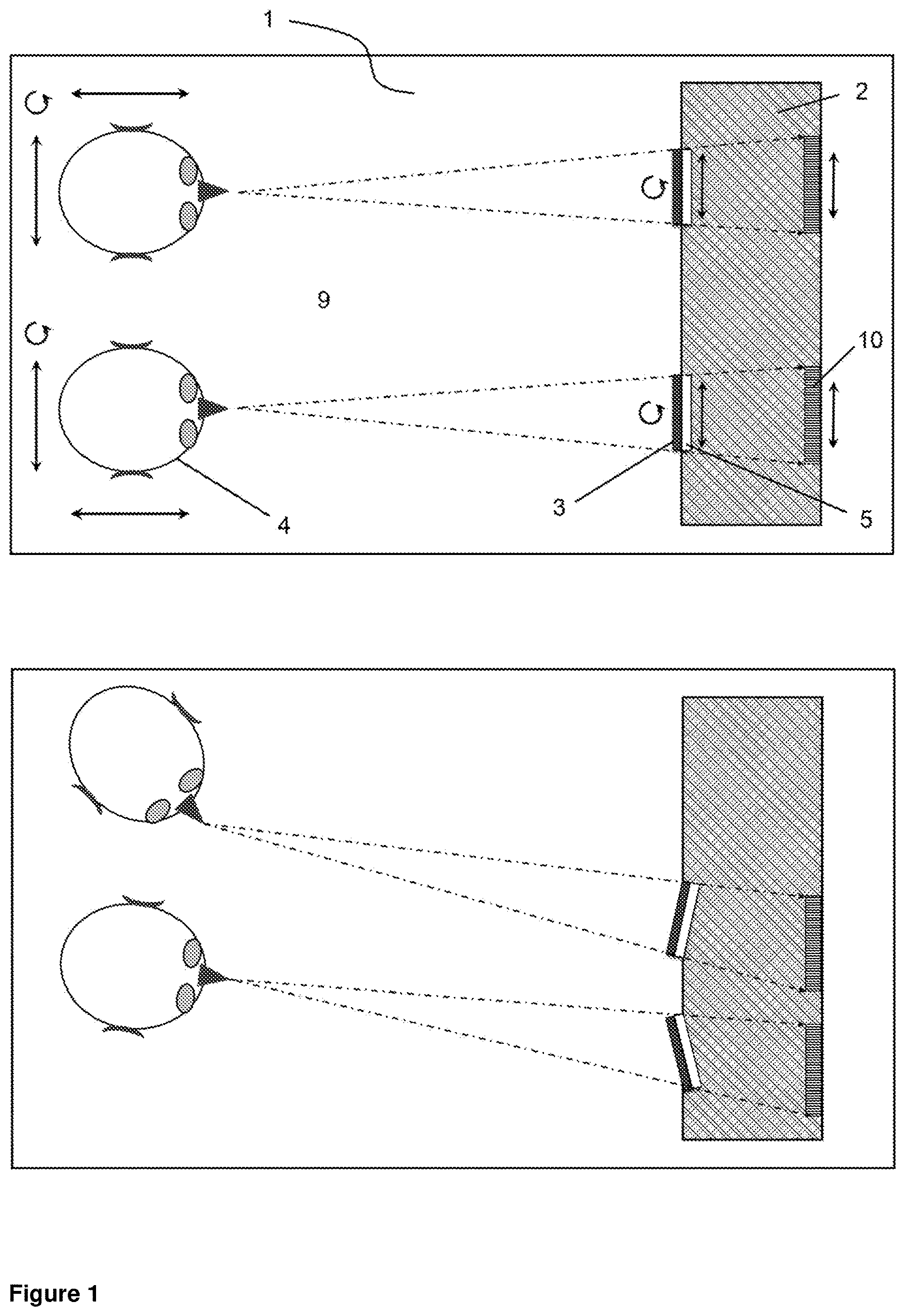 Patent US12615356 Figure 1 – Autostereoscopic display system comprising a plurality of autostereoscopic display devices