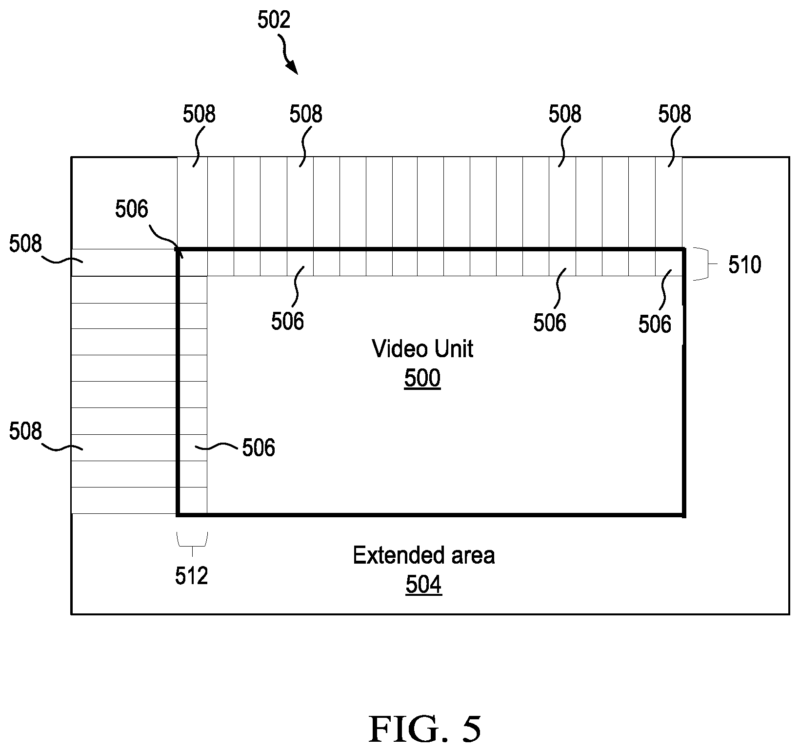 Patent US12615388 Figure 4 – On boundary padding size in image/video coding