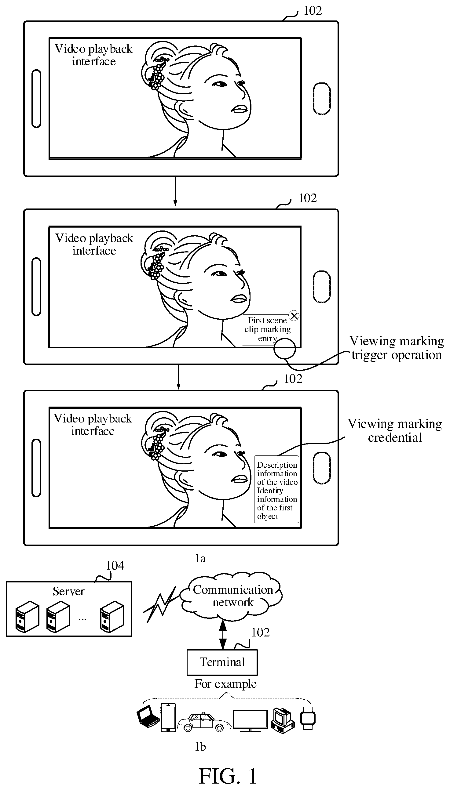 Patent US12615408 — Video-based interaction method and apparatus, computer device, and storage medium — Figure 1
