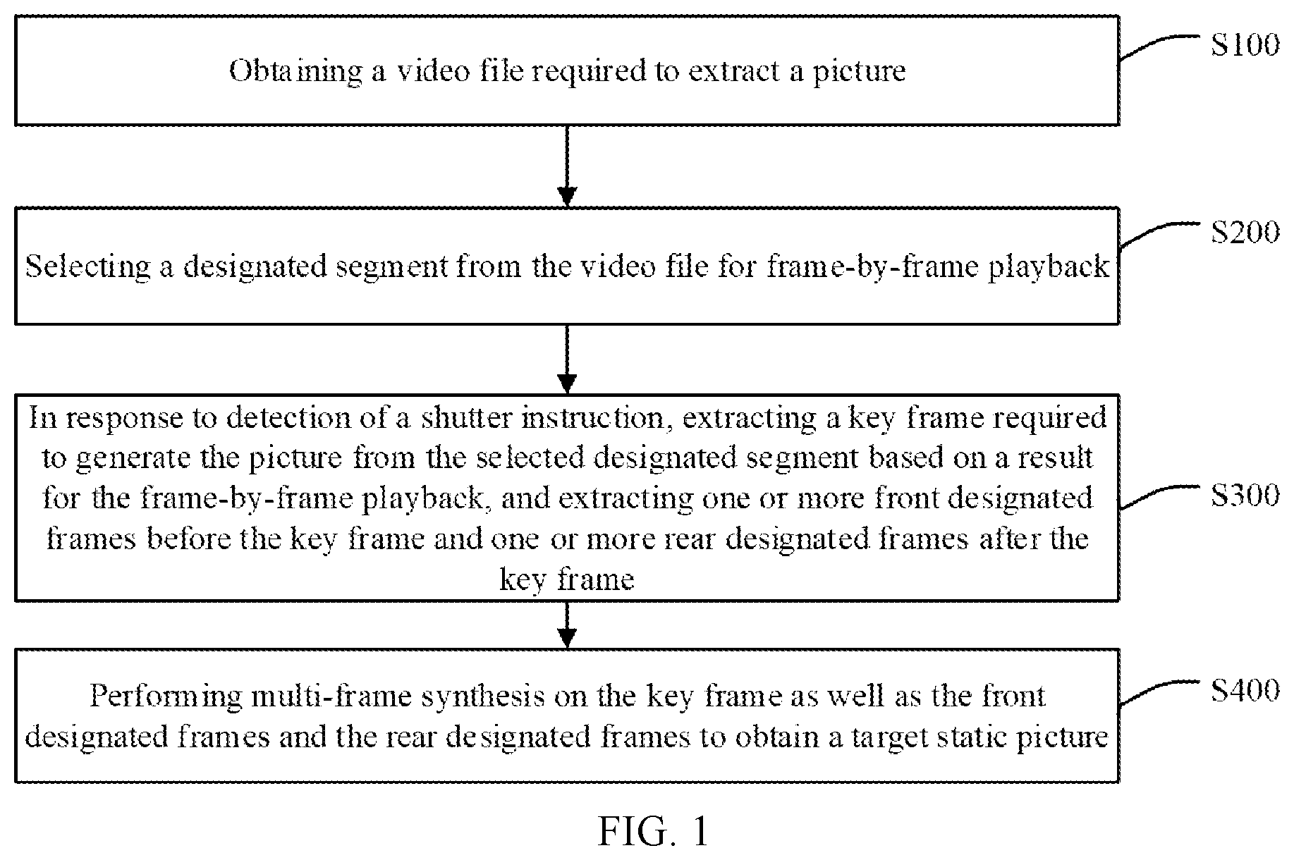 Patent US12615442 Figure 1 – Video-based high-image quality image extraction processing method and apparatus, and mobile terminal