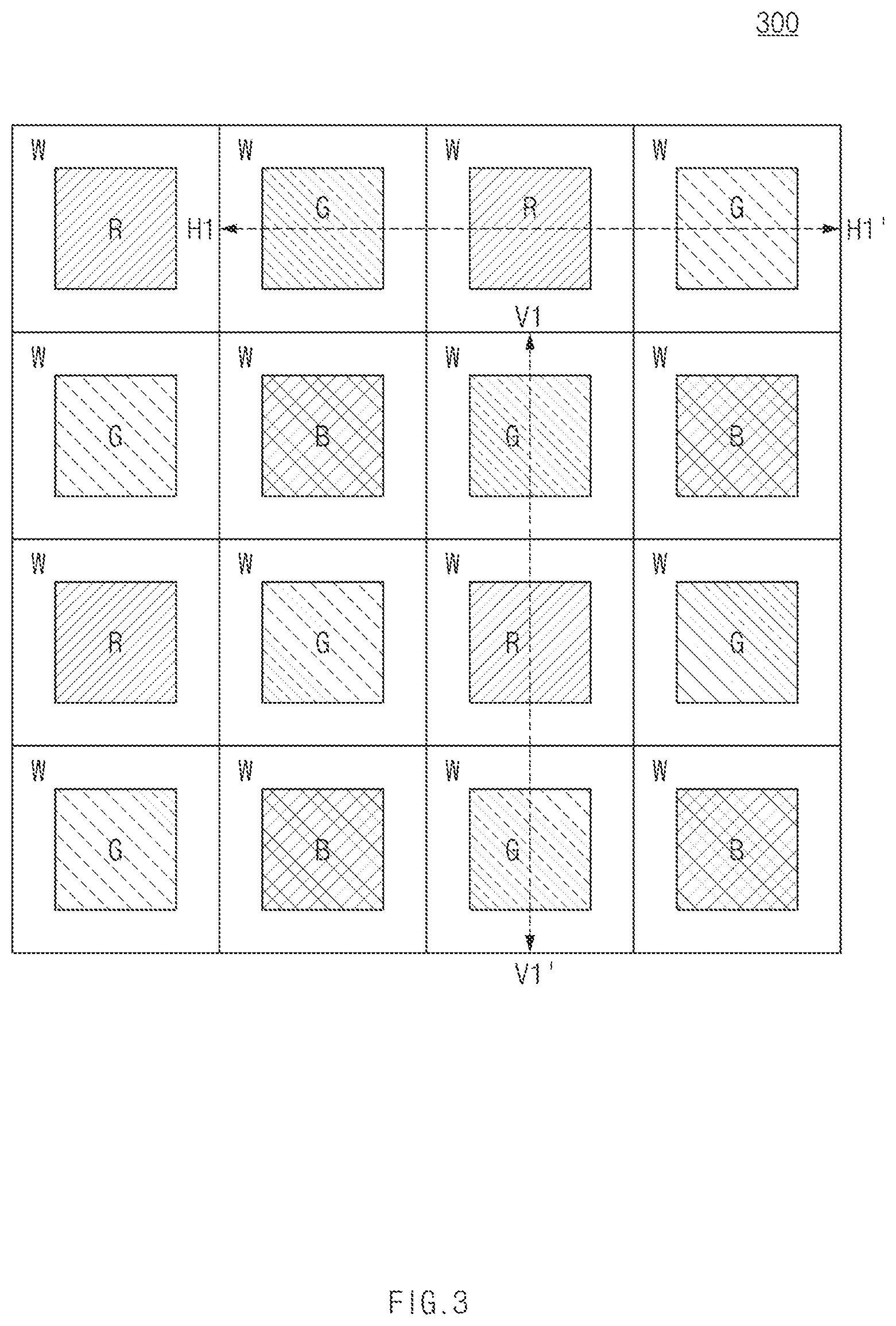 Patent US12615445 Figure 3 – Image sensing device including different types of sub-pixels and imaging device including the same