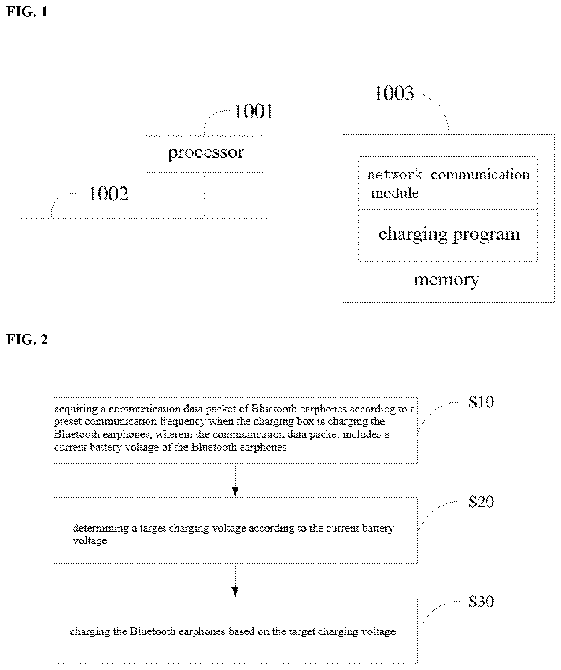 Patent US12615467 Figure 1 – Charging method and system, charging box, and bluetooth earphones