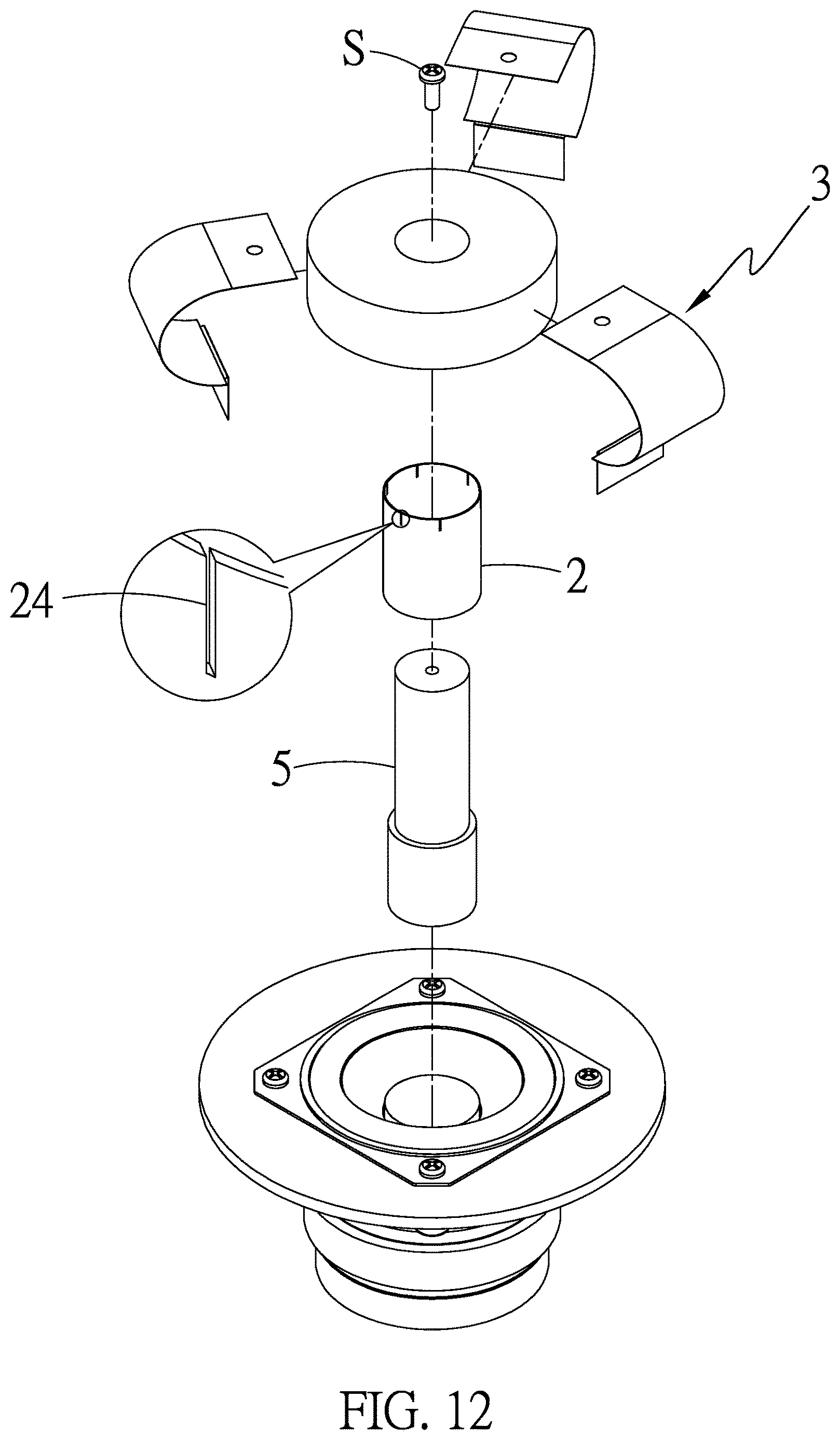 Patent US12615475 Figure 12 – Structure of loudspeaker