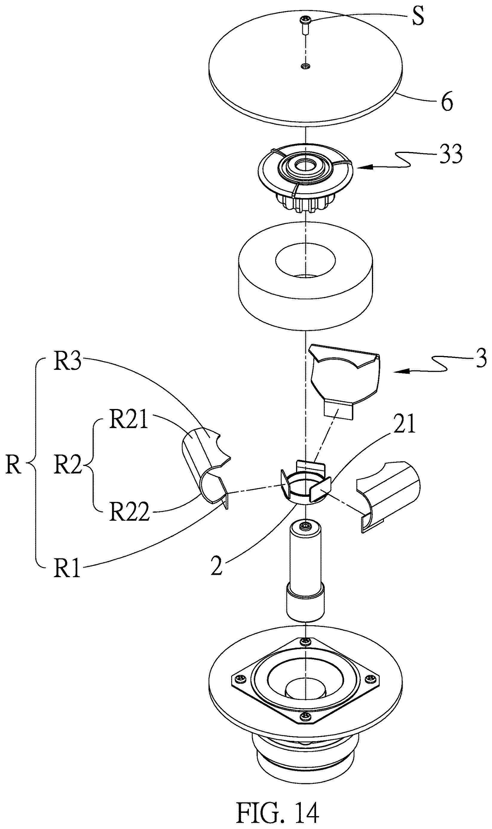Patent US12615475 Figure 14 – Structure of loudspeaker