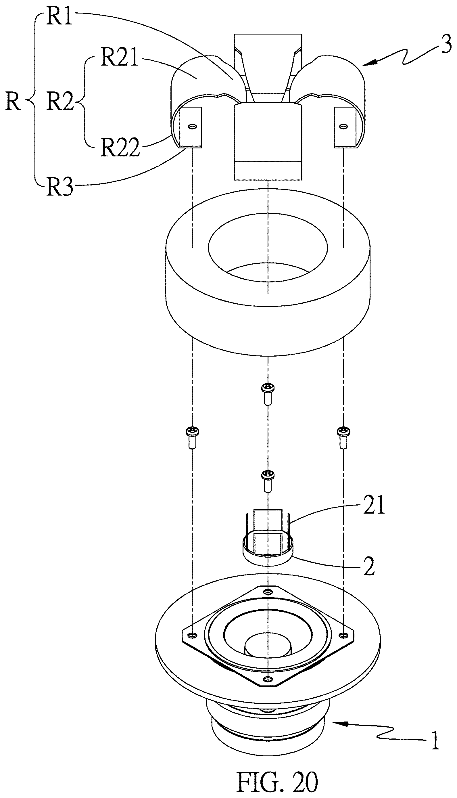 Patent US12615475 Figure 20 – Structure of loudspeaker