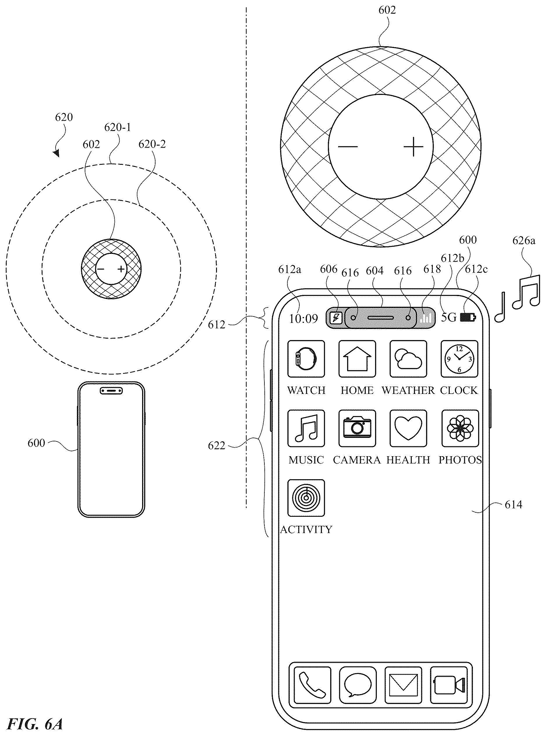 Patent US12615491 Figure 11 – Interfaces for device interactions