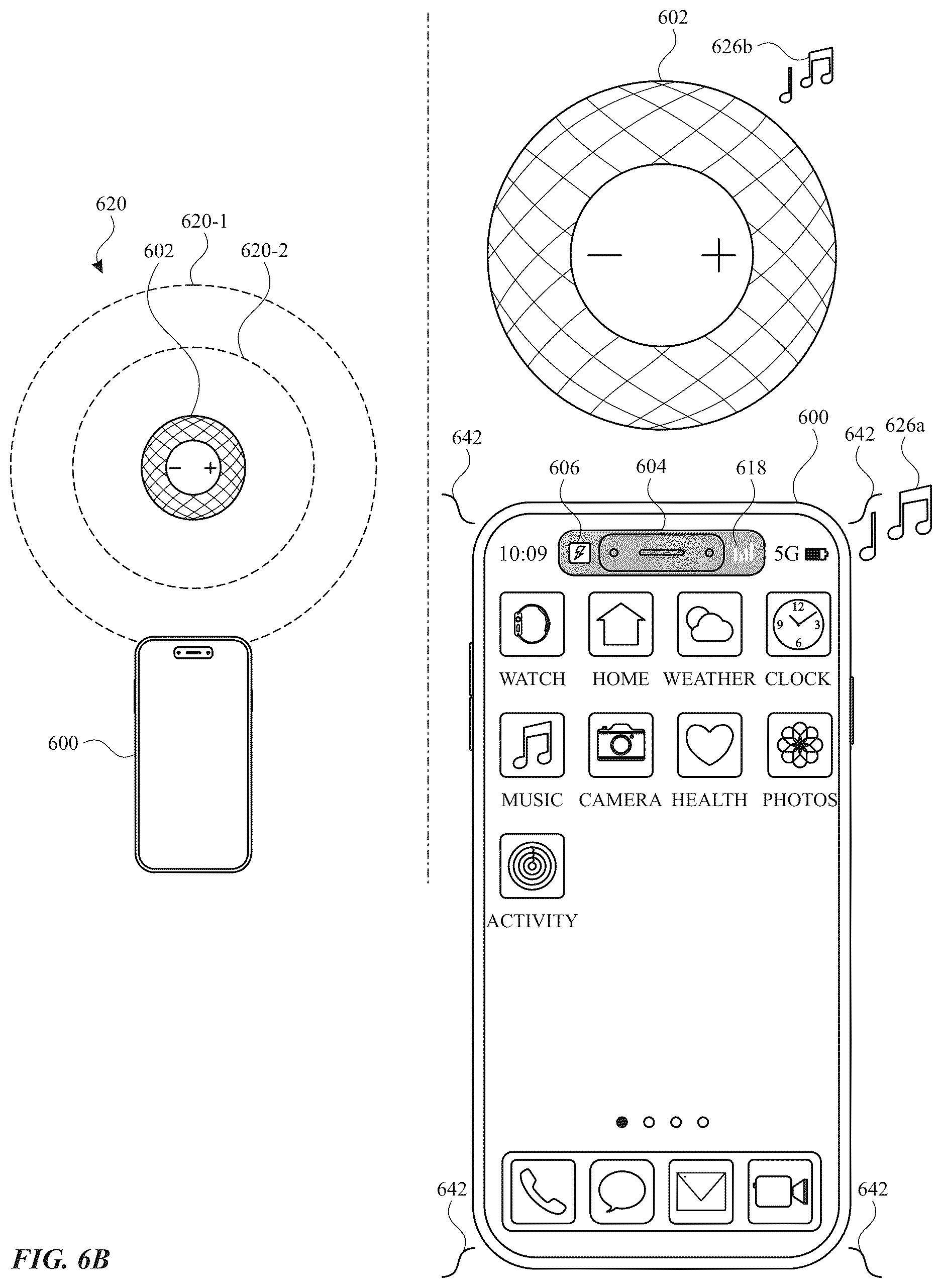 Patent US12615491 Figure 12 – Interfaces for device interactions
