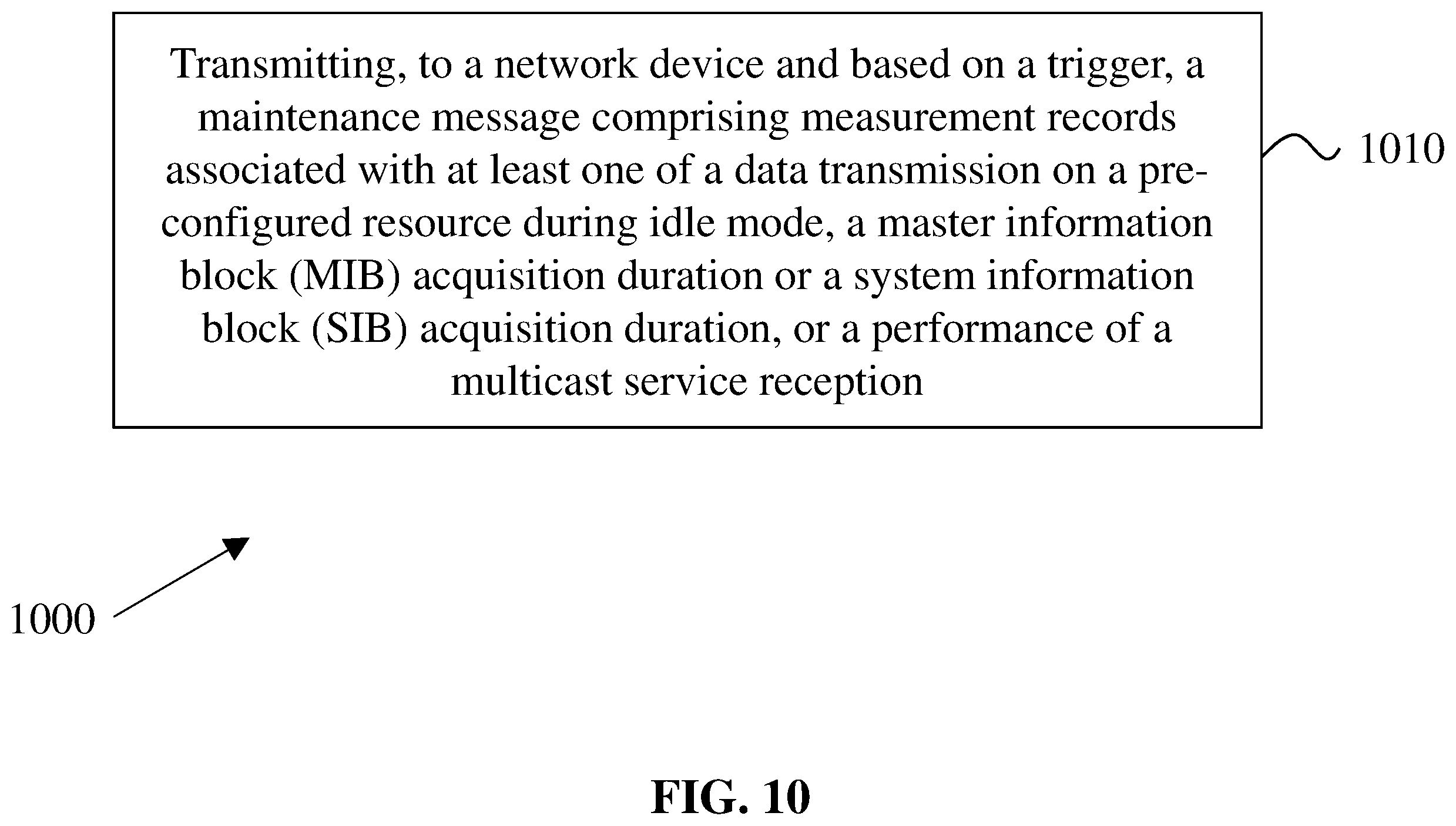 Patent US12615531 Figure 10 – Measurement reporting for network maintenance methods and systems