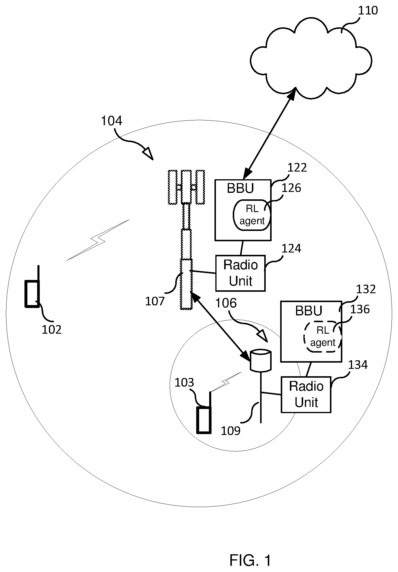 Patent US12615549 Figure 1 – Traffic load management