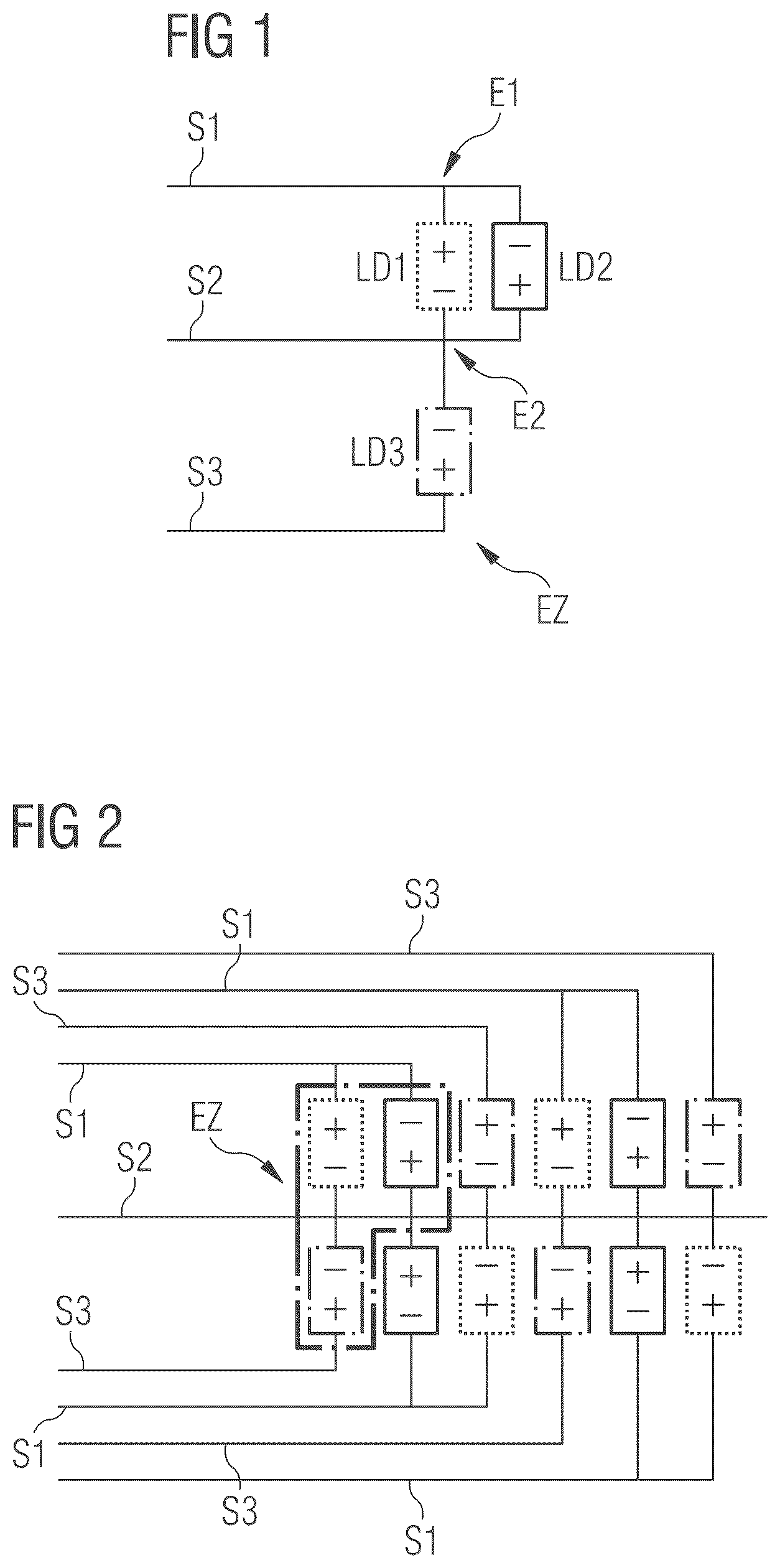 Patent US12615702 Figure 1 – Luminous film, display element and method for operating a luminous film