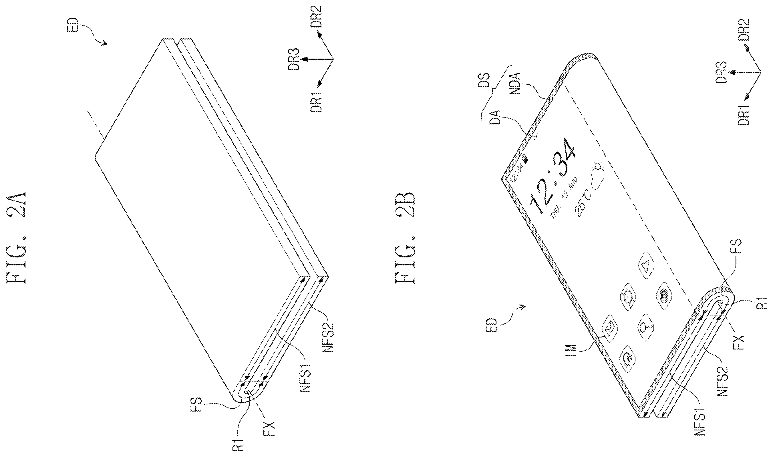 Patent US12615724 Figure 2 – Flexible display device with settled cover layer