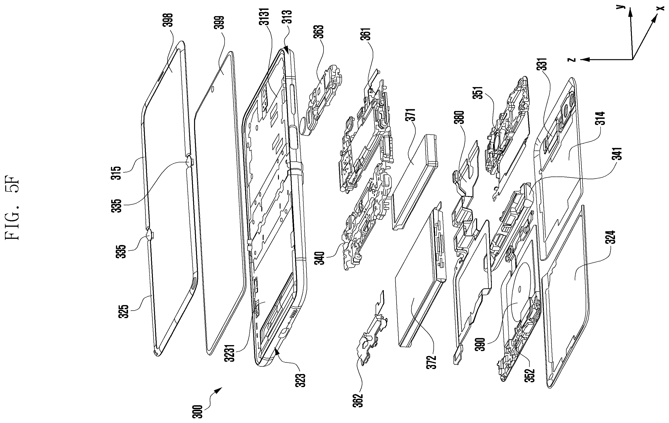 Patent US12615729 Figure 12 – Electronic device including flexible display
