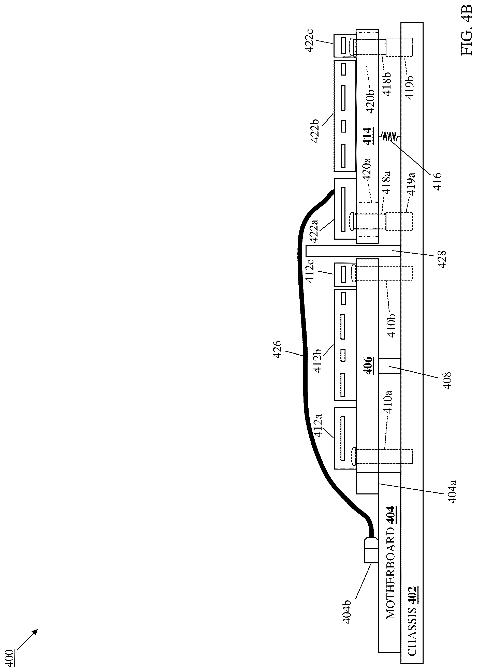 Patent US12615732 Figure 5 – Mounted circuit board/floating circuit board component connection system