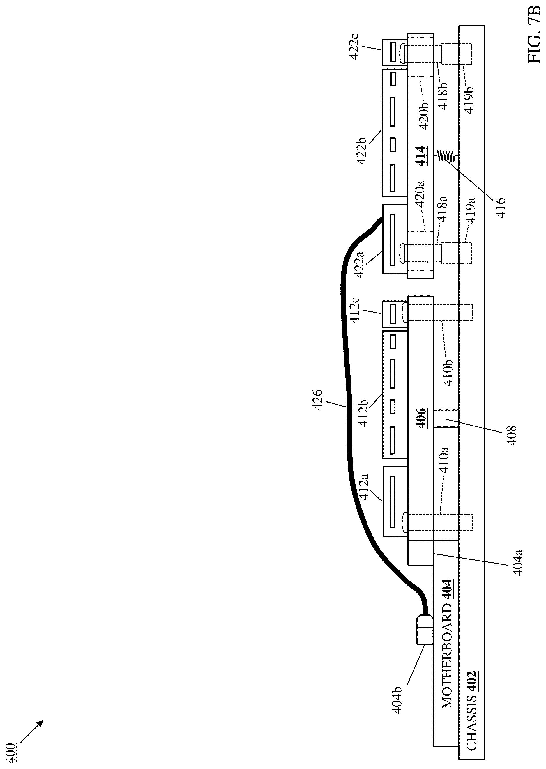 Patent US12615732 Figure 10 – Mounted circuit board/floating circuit board component connection system