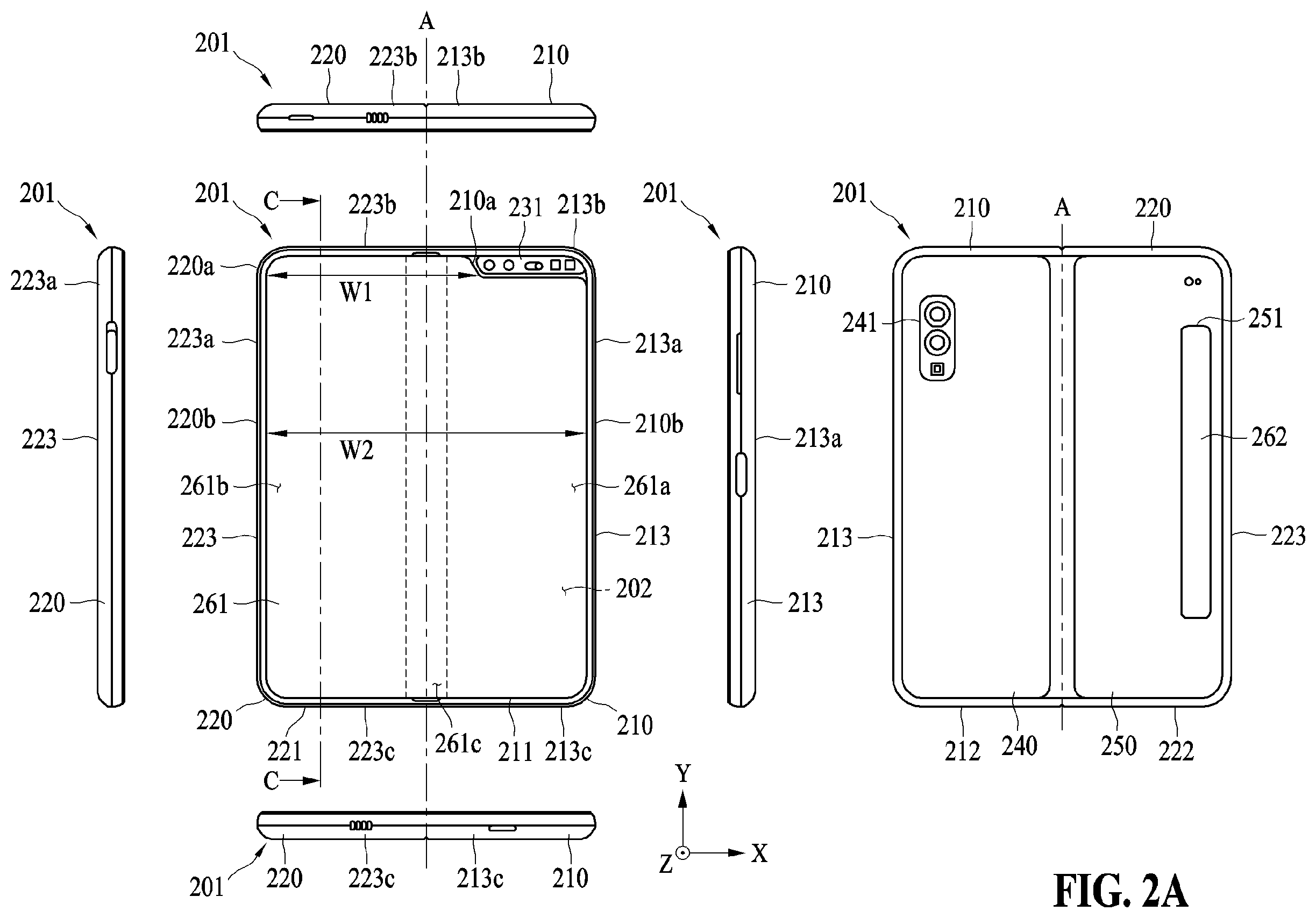 Patent US12615743 Figure 2 – Electronic device comprising thermal management chamber using boiling