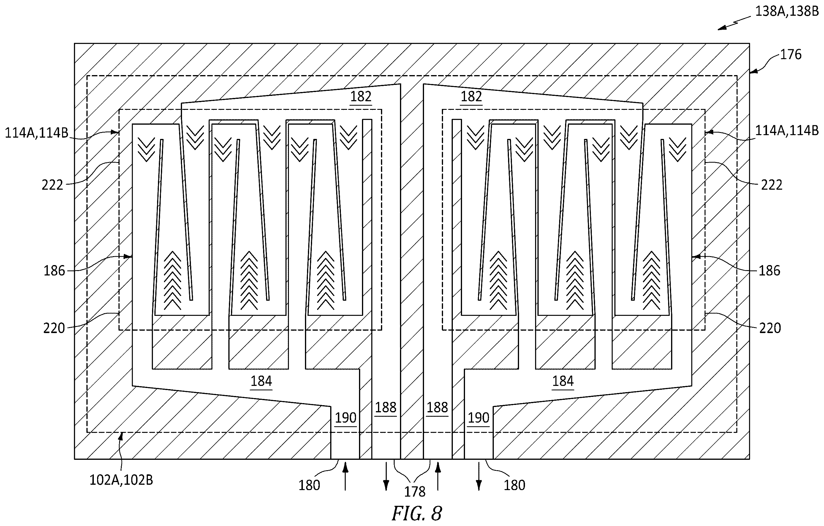 Patent US12615746 Figure 8 – Electric machine cooling plate for aircraft powerplant