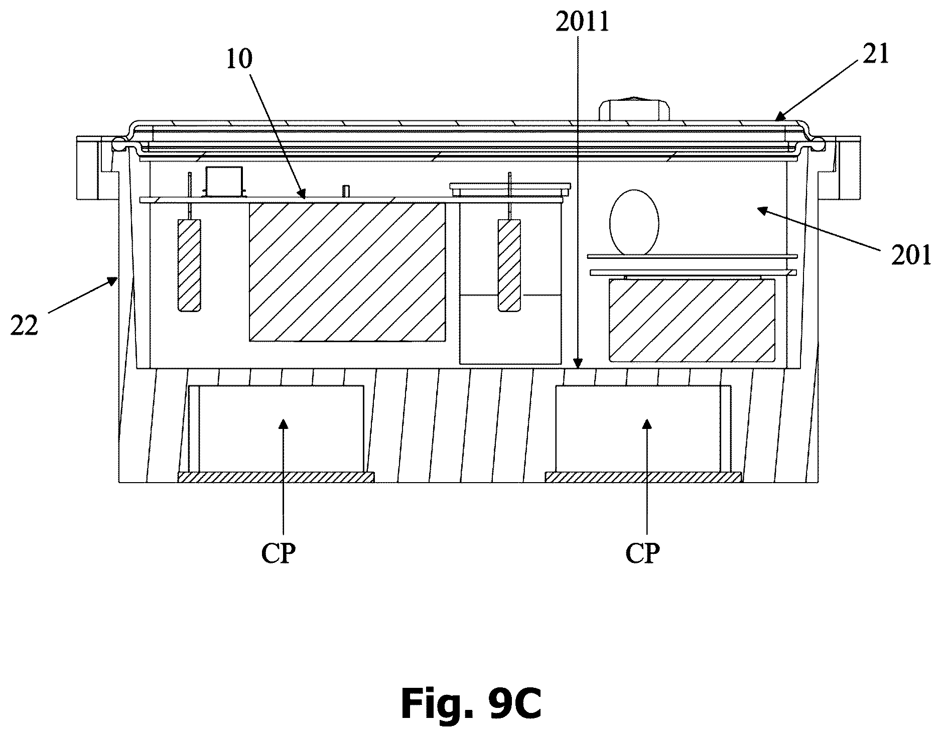 Patent US12615749 Figure 9 – On board power device and thermal management system