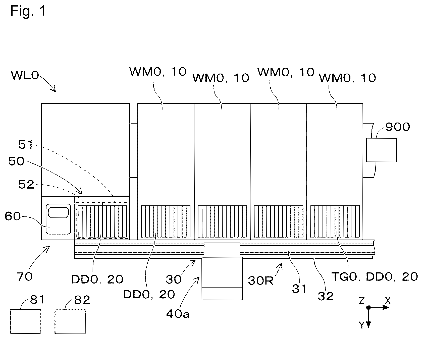 Patent US12615751 Figure 1 – Device management apparatus, substrate work machine, and device management method