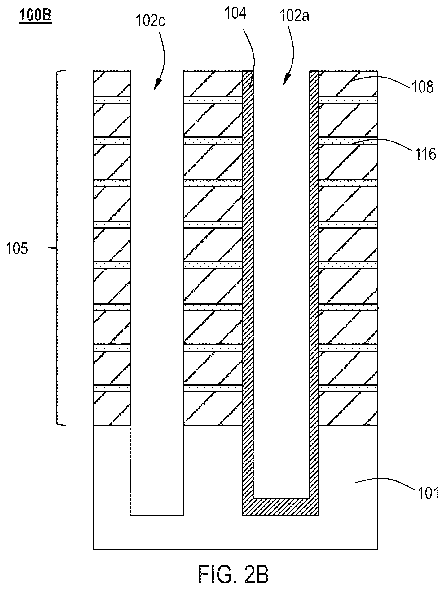 Patent US12615757 Figure 3 – Semiconductor isolation bridge for three-dimensional dynamic random-access memory